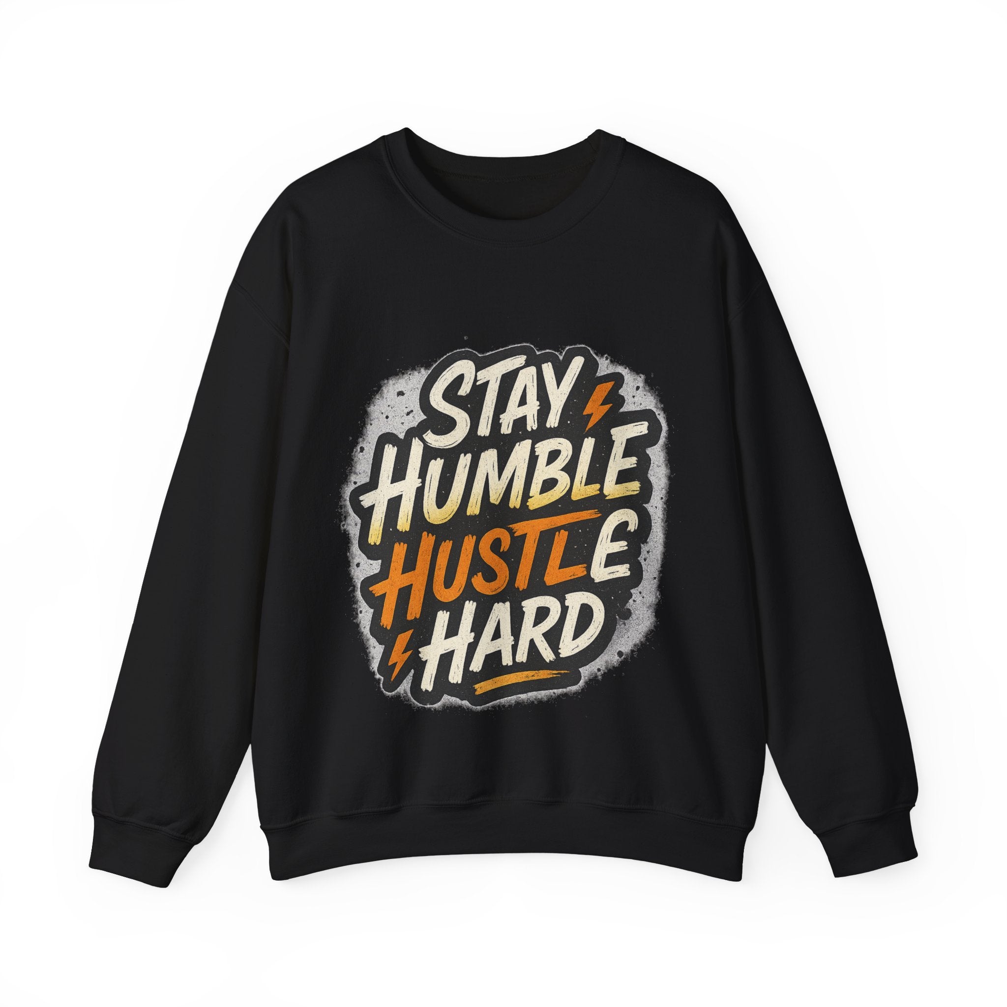 Stay Humble Hustle Hard Crewneck Sweatshirt | Motivational Unisex Sweatshirt | Inspirational Gift | Positive Quote Apparel