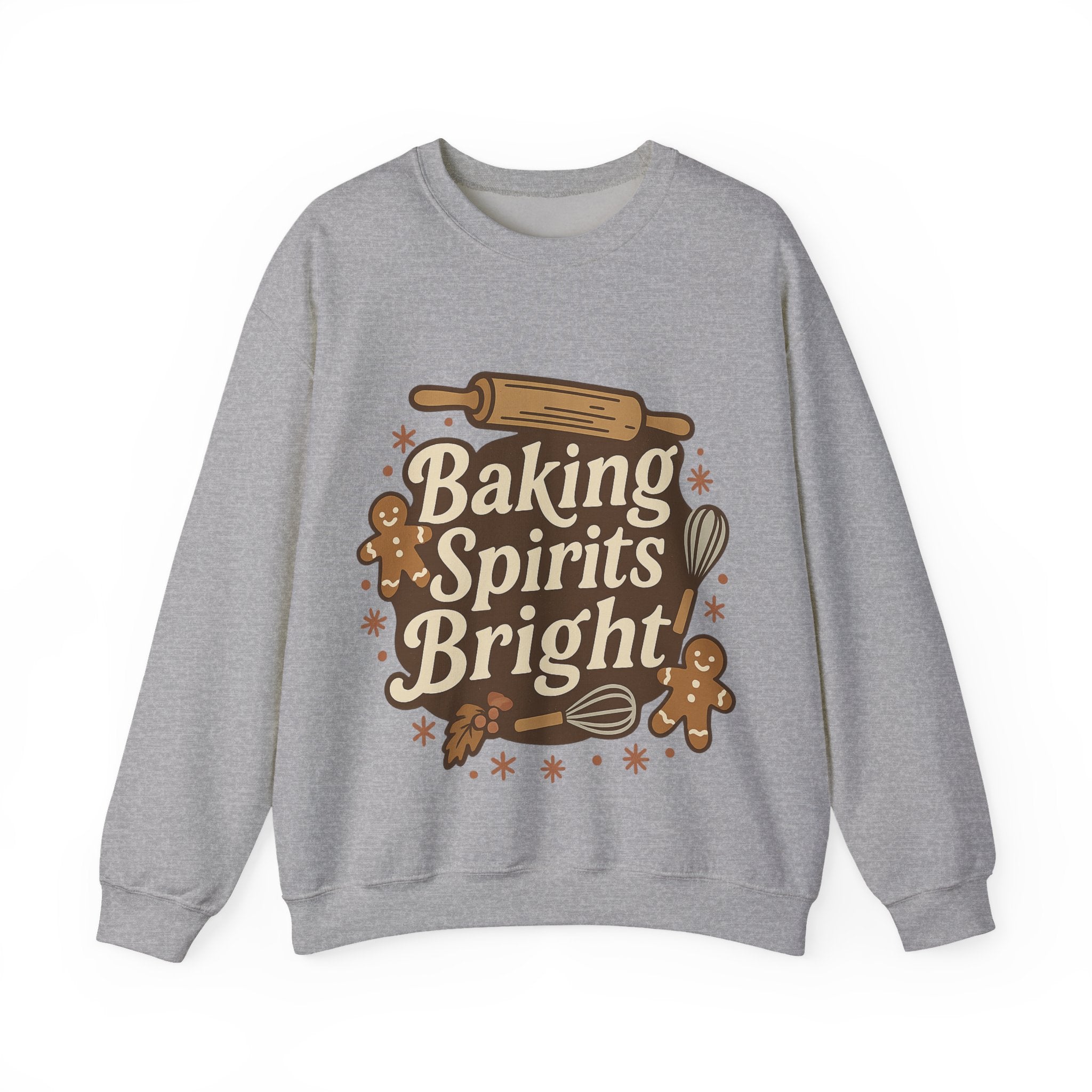 Festive Baking Sweatshirt - Unisex Heavy Blend™, Cozy Crew for the Holidays, Christmas Gift, Baking Enthusiast, Family Gatherings, [...]