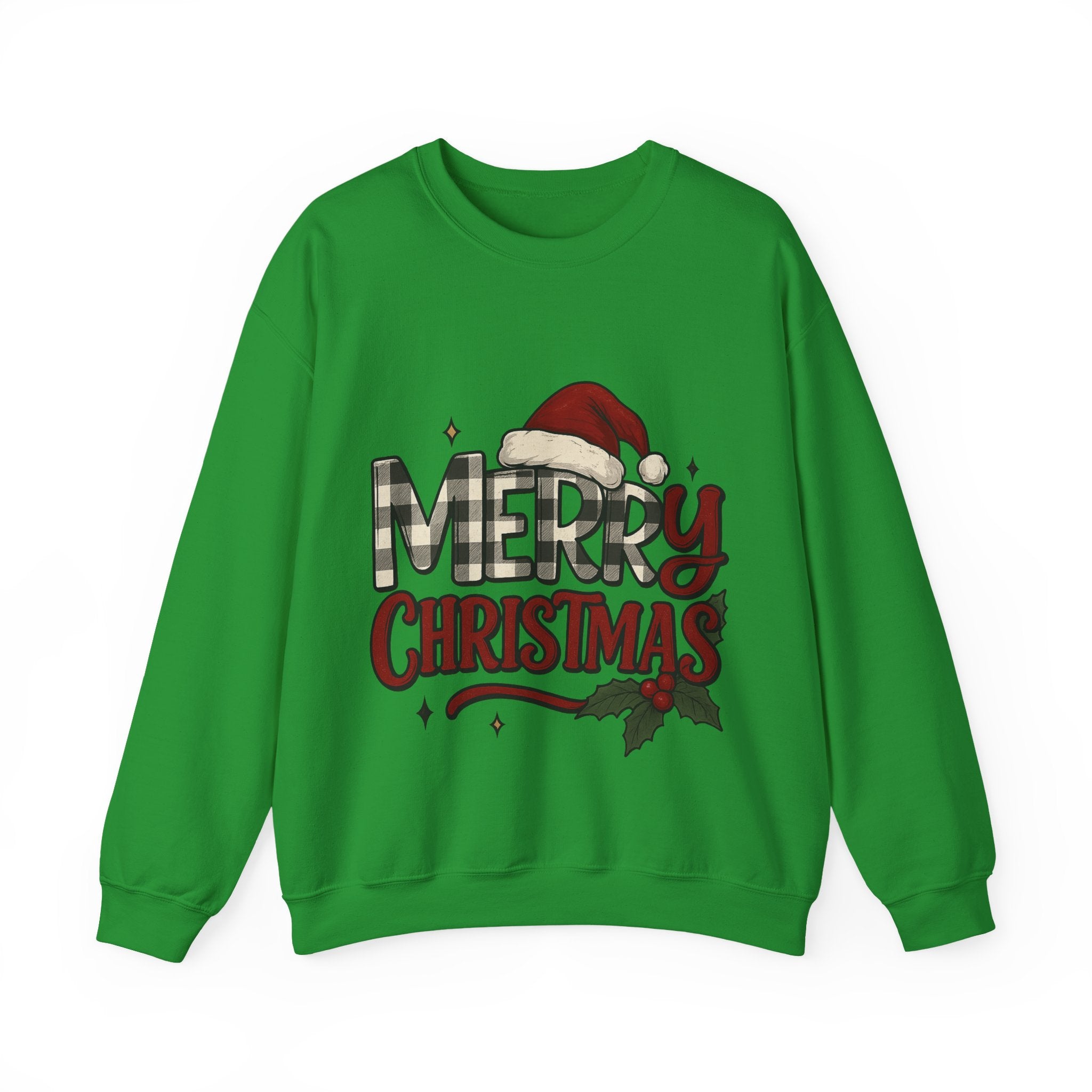 Merry Christmas Crewneck Sweatshirt, Holiday Apparel, Unisex Sweatshirt, Cozy Christmas Gift, Winter Fashion, Festive Wear