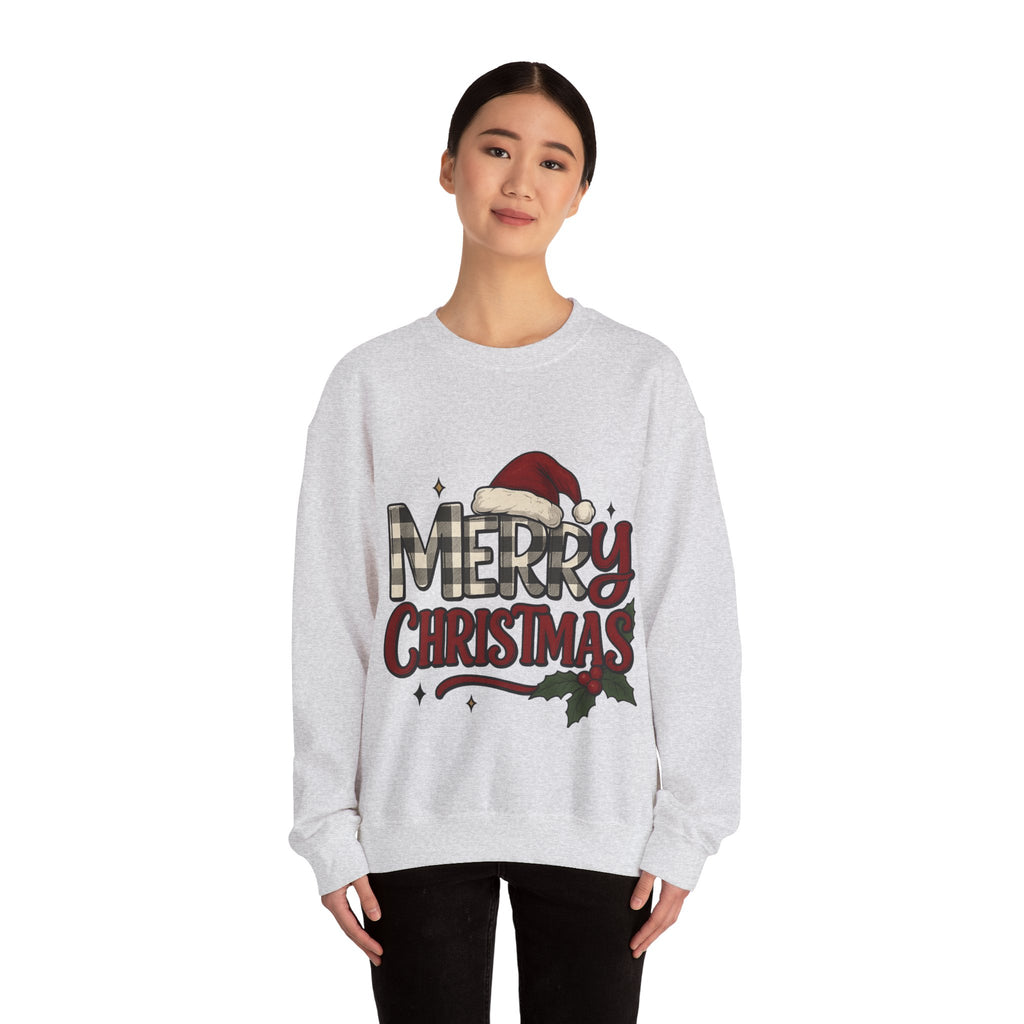 Merry Christmas Crewneck Sweatshirt, Holiday Apparel, Unisex Sweatshirt, Cozy Christmas Gift, Winter Fashion, Festive Wear