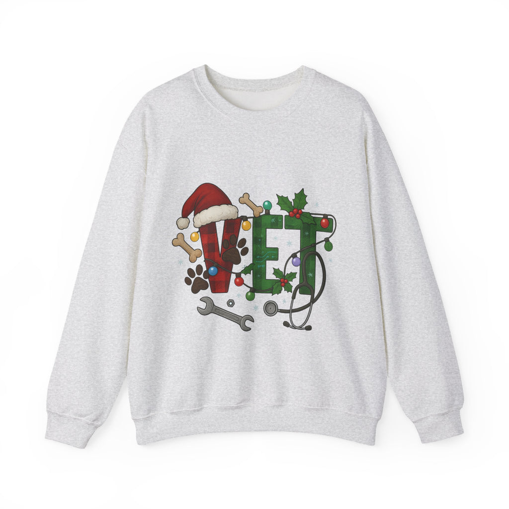 Holiday Vet Sweatshirt - Festive Veterinary Crewneck, Perfect for Animal Lovers, Christmas Gift, Cozy Winter Apparel, Pet Care