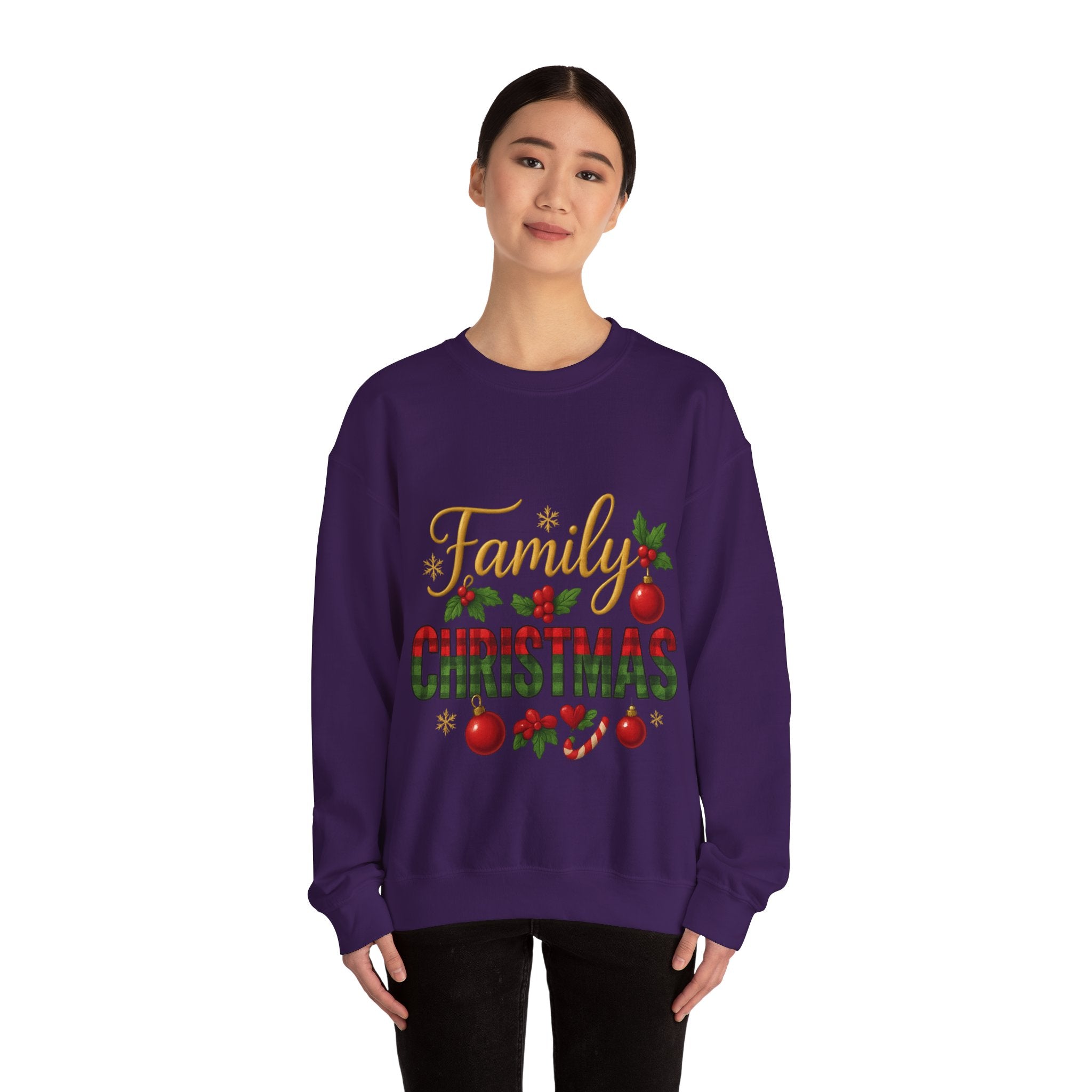 Family Christmas Crewneck Sweatshirt | Cozy Holiday Sweater, Family Gathering Gift, Matching Christmas Outfits, Winter Apparel, [...]