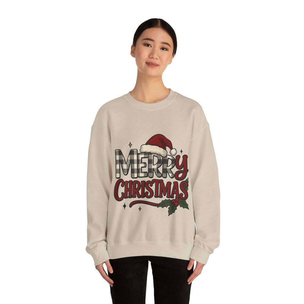 Merry Christmas Crewneck Sweatshirt, Holiday Apparel, Unisex Sweatshirt, Cozy Christmas Gift, Winter Fashion, Festive Wear