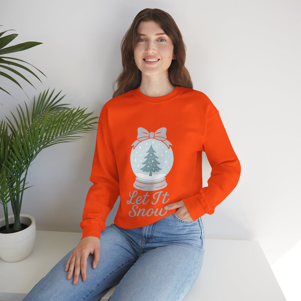 Let It Snow Sweatshirt, Cozy Holiday Crewneck, Unisex Christmas Sweater, Winter Gift, Festive Apparel