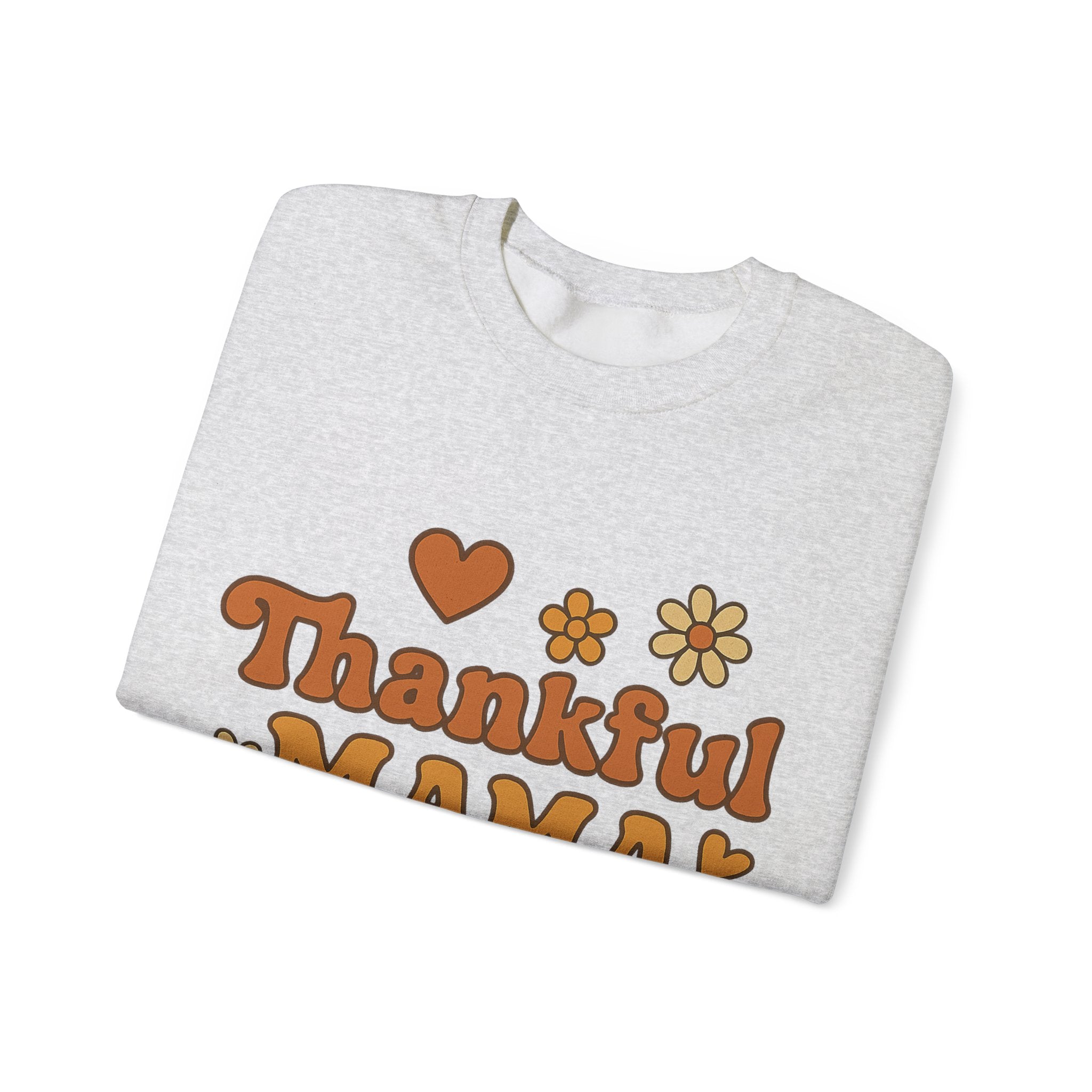 Thankful Mama Crewneck Sweatshirt | Cozy Gift for Moms, Fall Fashion, Family Gatherings, Gratitude Sweater, Thanksgiving Outfit