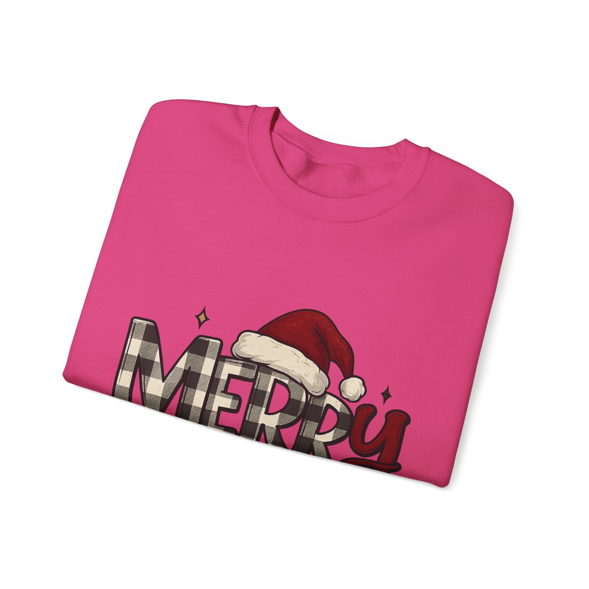 Merry Christmas Crewneck Sweatshirt, Holiday Apparel, Unisex Sweatshirt, Cozy Christmas Gift, Winter Fashion, Festive Wear