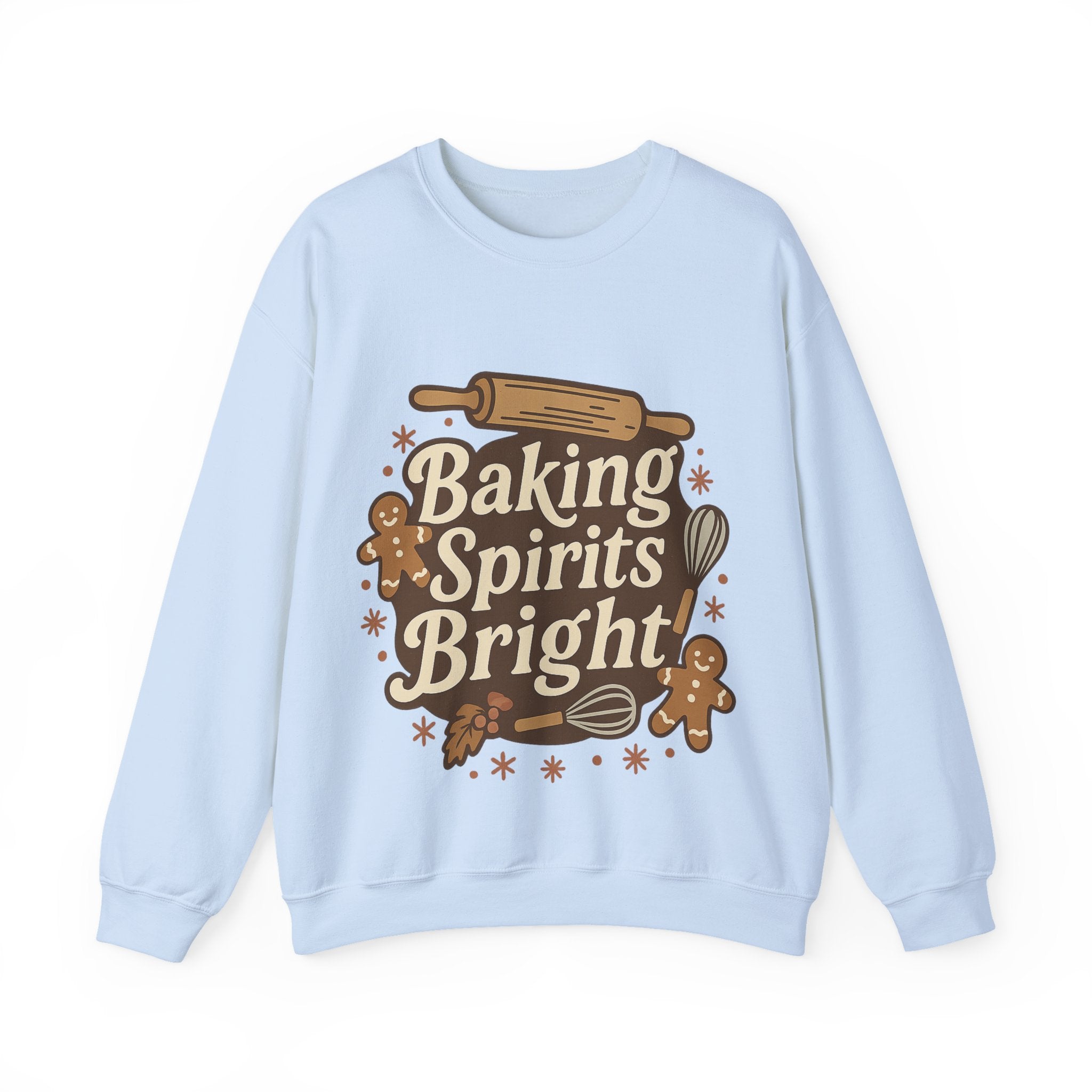 Festive Baking Sweatshirt - Unisex Heavy Blend™, Cozy Crew for the Holidays, Christmas Gift, Baking Enthusiast, Family Gatherings, [...]