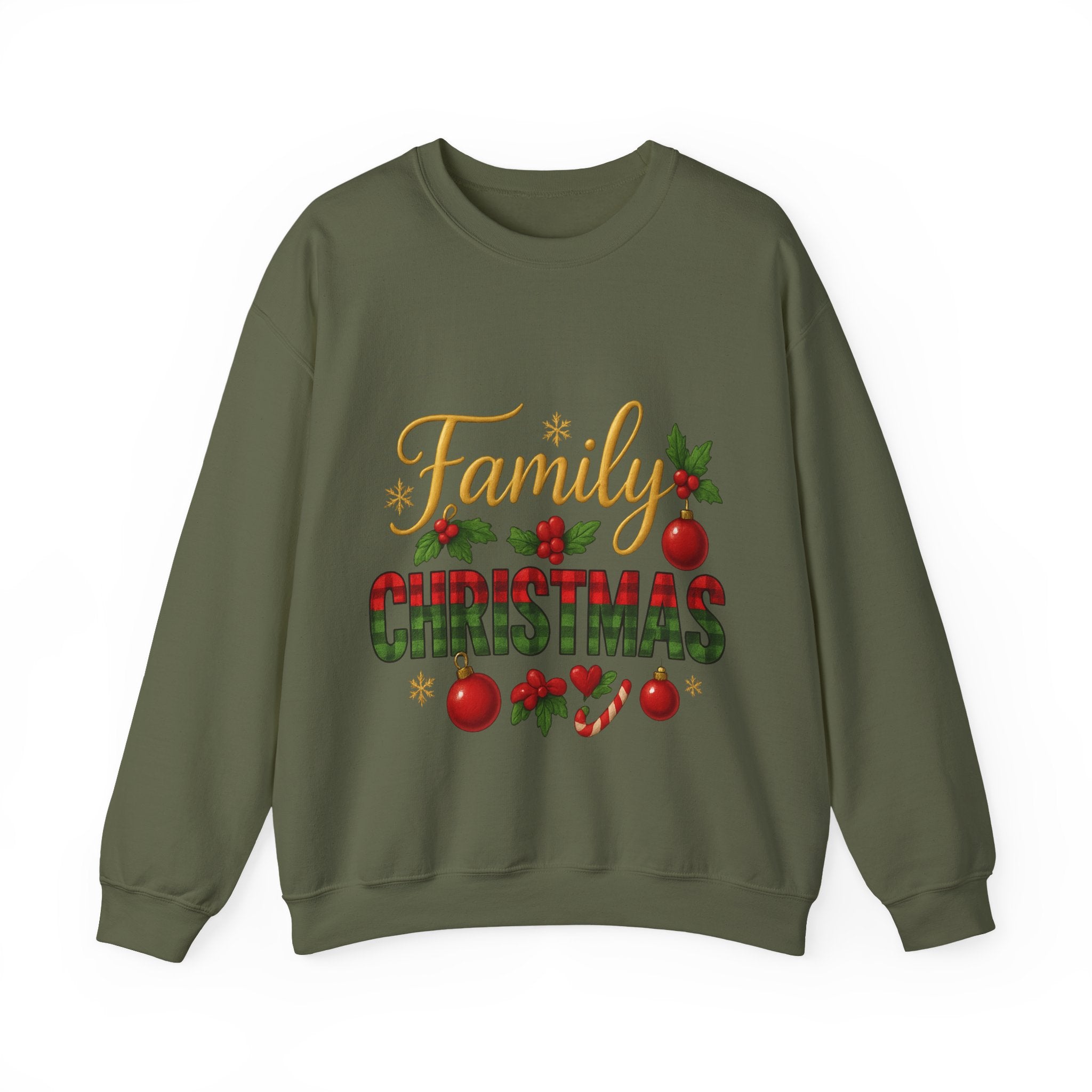 Family Christmas Crewneck Sweatshirt | Cozy Holiday Sweater, Family Gathering Gift, Matching Christmas Outfits, Winter Apparel, [...]