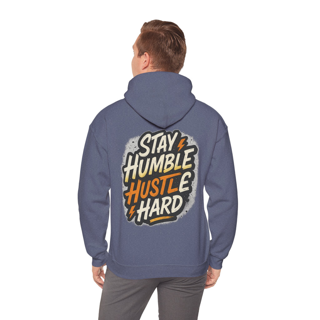 Stay Humble Hustle Hard Hoodie – Inspirational Unisex Sweatshirt, Motivational Apparel, Cozy Hoodie Gift for Students & Go-Getters