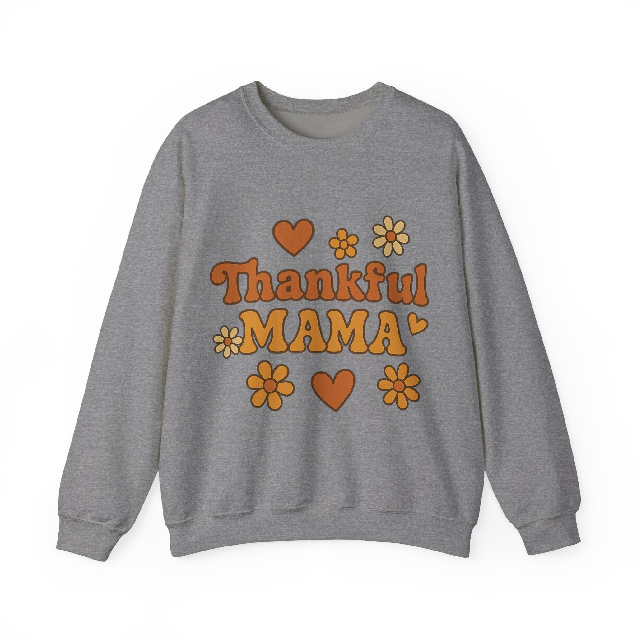 Thankful Mama Crewneck Sweatshirt | Cozy Gift for Moms, Fall Fashion, Family Gatherings, Gratitude Sweater, Thanksgiving Outfit