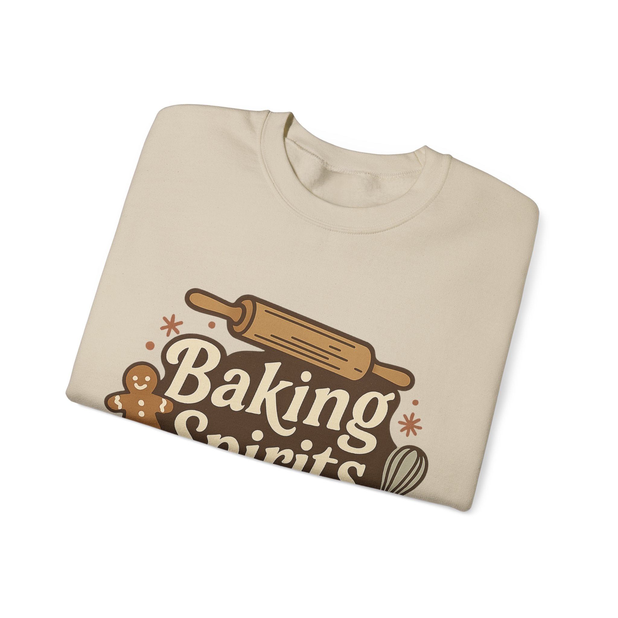 Festive Baking Sweatshirt - Unisex Heavy Blend™, Cozy Crew for the Holidays, Christmas Gift, Baking Enthusiast, Family Gatherings, [...]