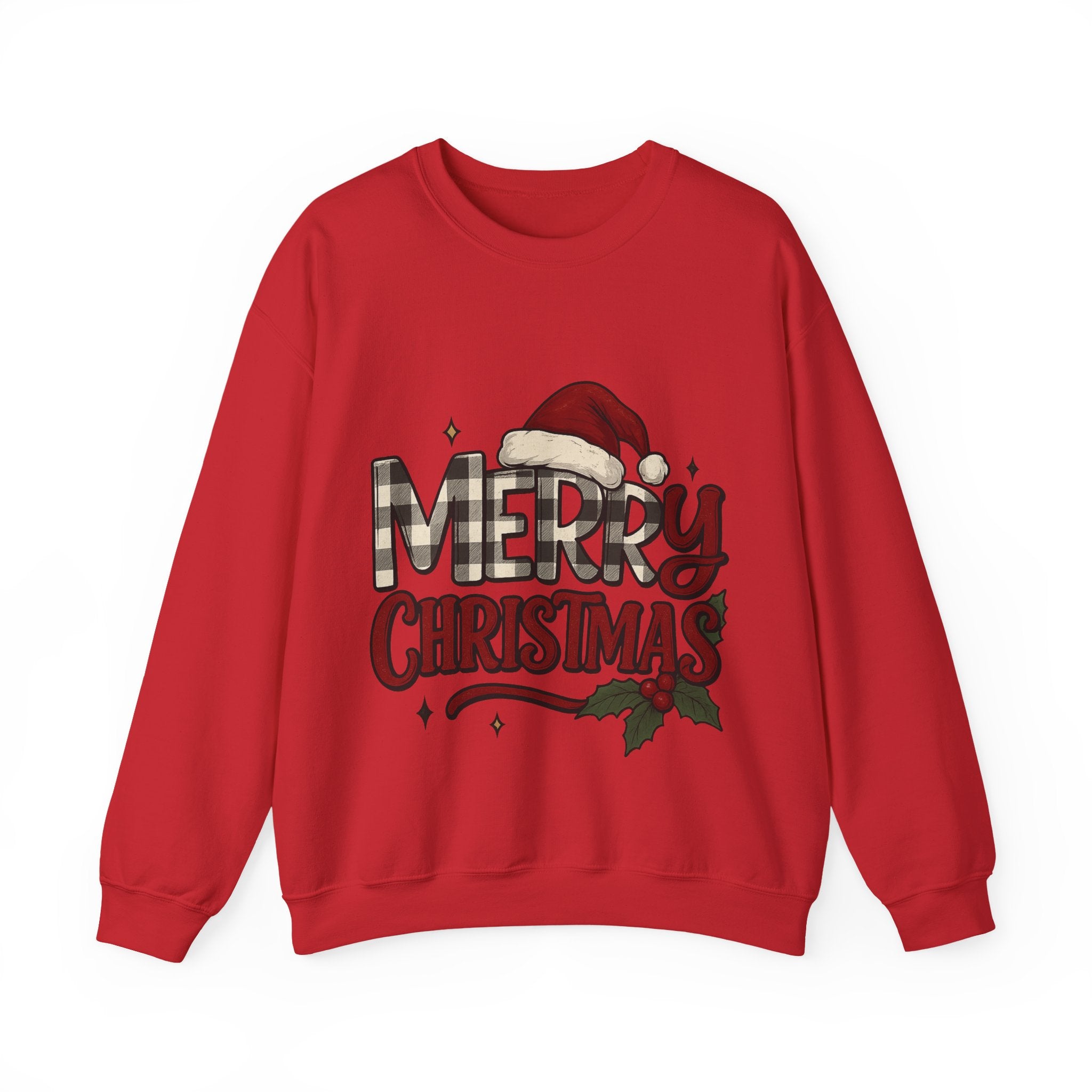 Merry Christmas Crewneck Sweatshirt, Holiday Apparel, Unisex Sweatshirt, Cozy Christmas Gift, Winter Fashion, Festive Wear