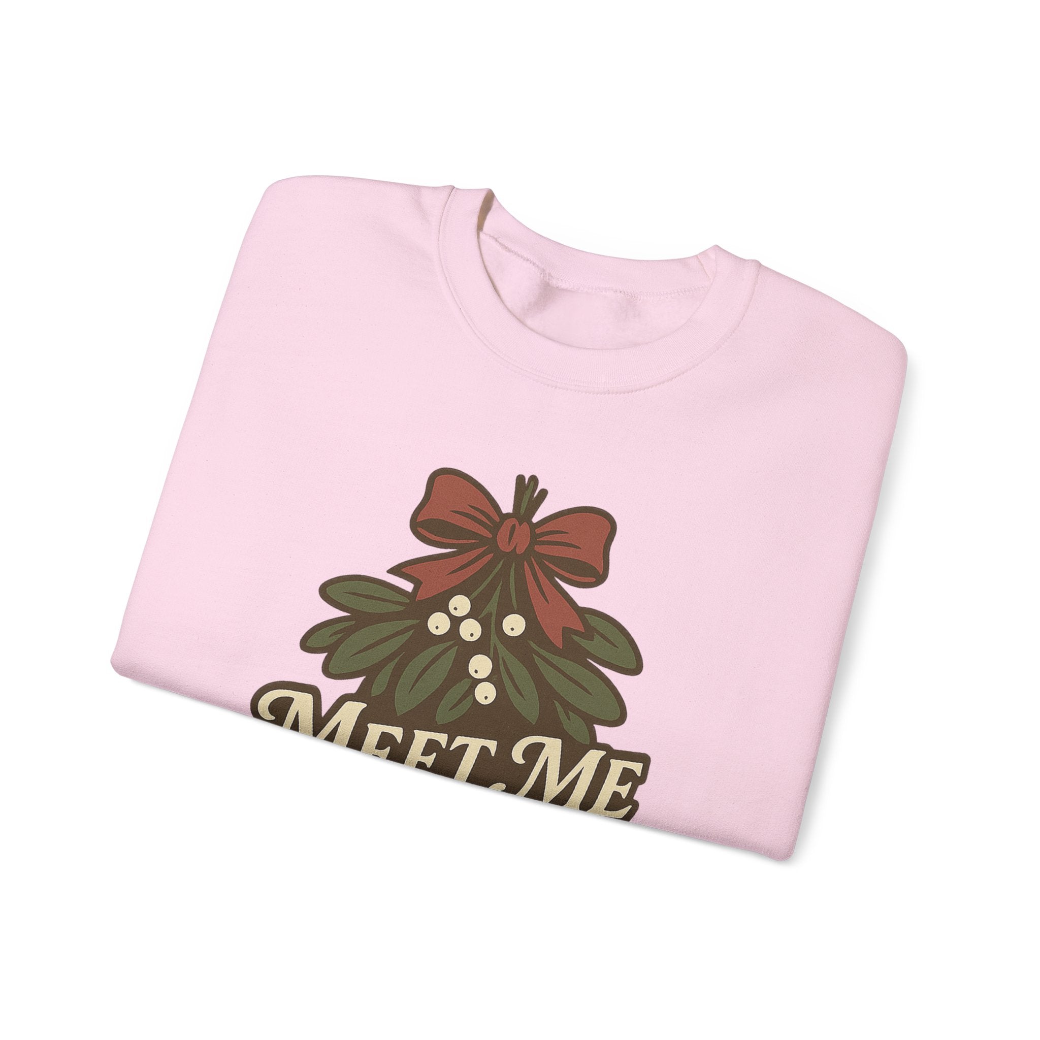 Mistletoe Crewneck Sweatshirt - Cozy Holiday Wear for Couples, Christmas Gift, Winter Apparel, Cute Sweater, Festive Outfit