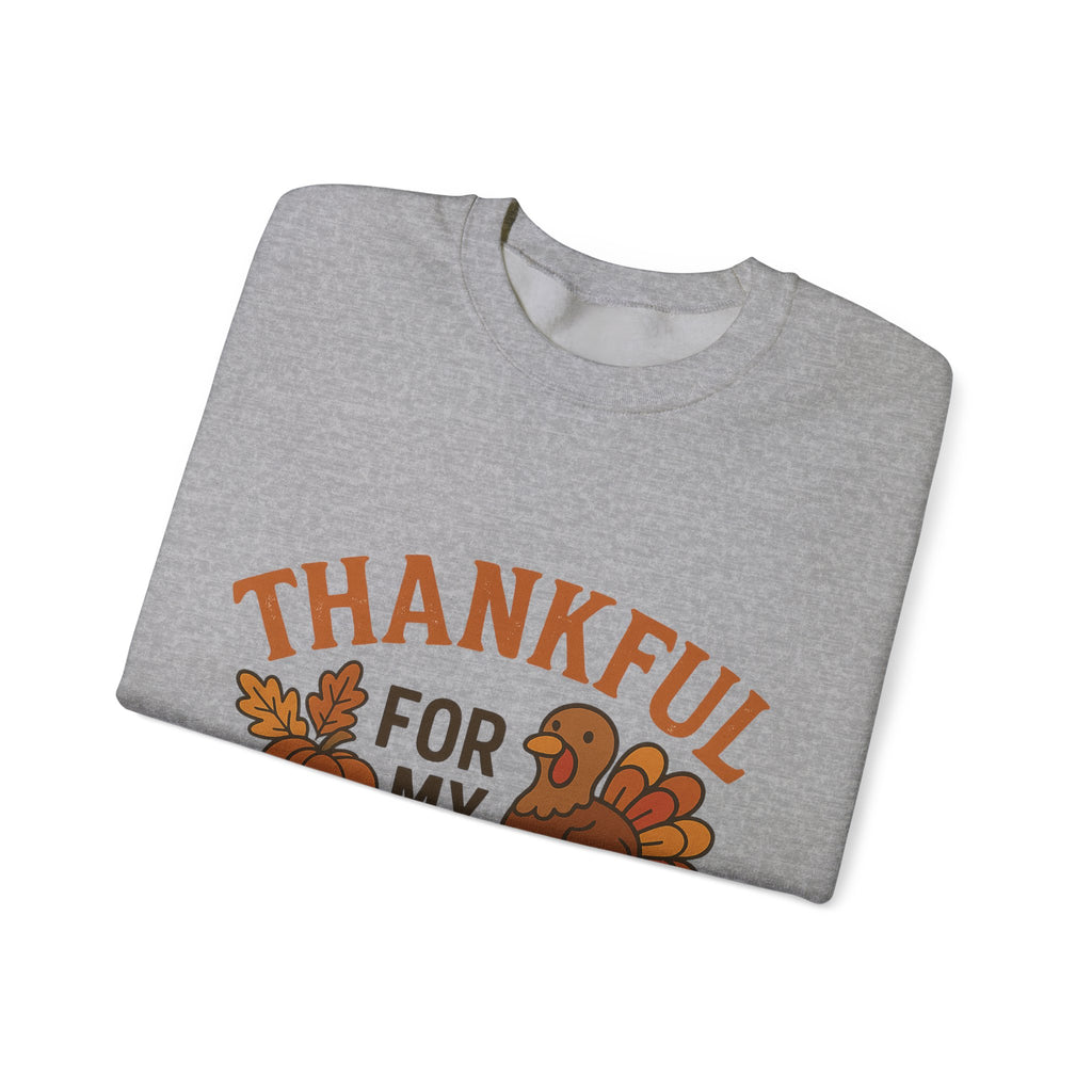 Thankful for My Turkeys Sweatshirt, Cozy Autumn Crewneck, Thanksgiving Apparel, Fall Fashion, Family Gathering Outfits