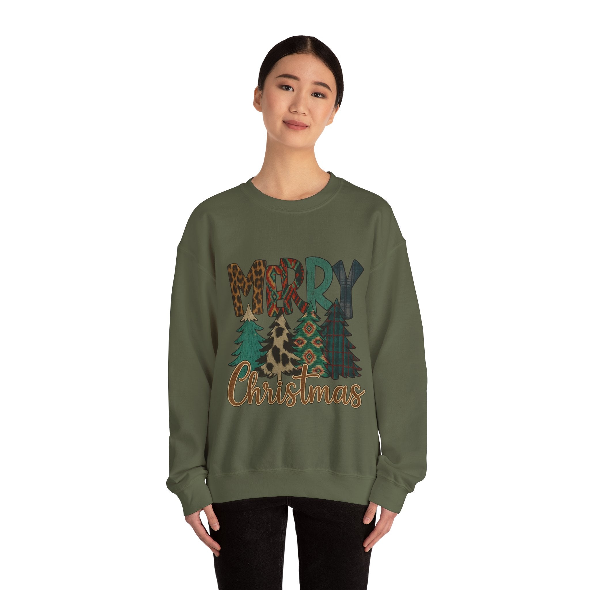 Cozy Christmas Sweatshirt, Unisex Holiday Crewneck, Merry Christmas Apparel, Winter Cozy Wear, Festive Gift Idea