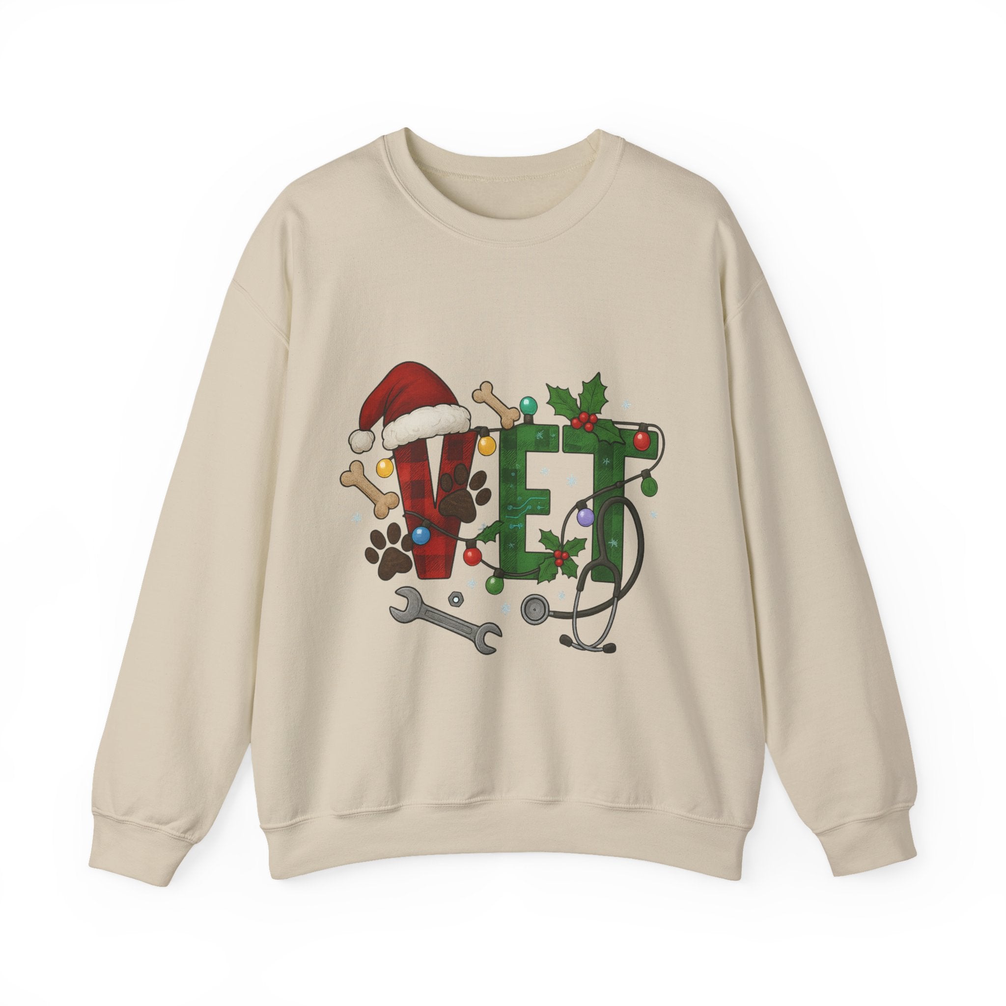 Holiday Vet Sweatshirt - Festive Veterinary Crewneck, Perfect for Animal Lovers, Christmas Gift, Cozy Winter Apparel, Pet Care