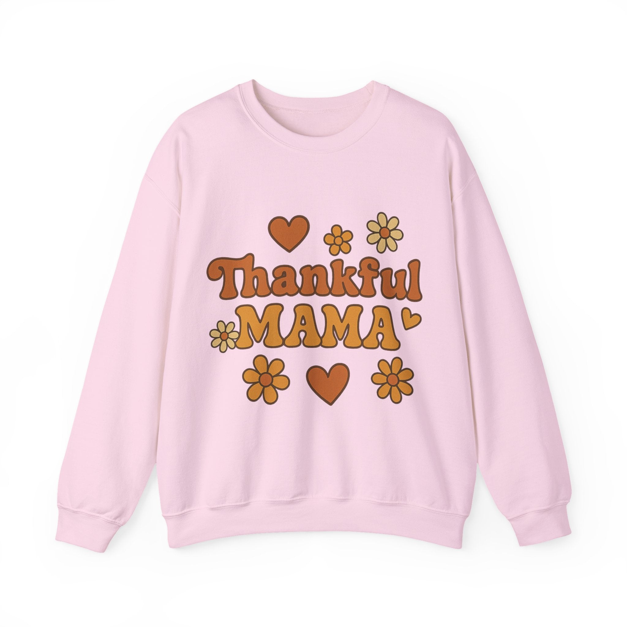 Thankful Mama Crewneck Sweatshirt | Cozy Gift for Moms, Fall Fashion, Family Gatherings, Gratitude Sweater, Thanksgiving Outfit