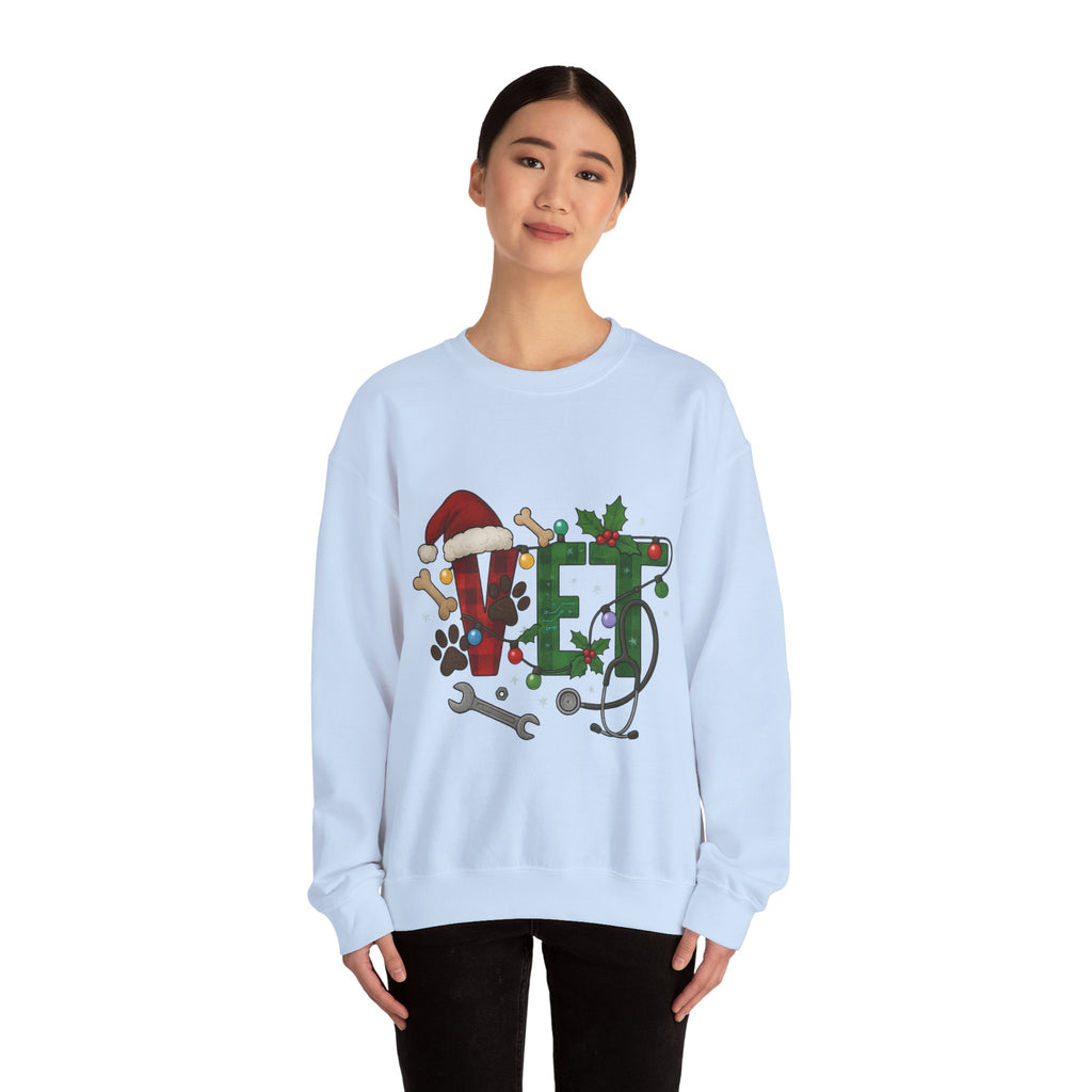 Holiday Vet Sweatshirt - Festive Veterinary Crewneck, Perfect for Animal Lovers, Christmas Gift, Cozy Winter Apparel, Pet Care