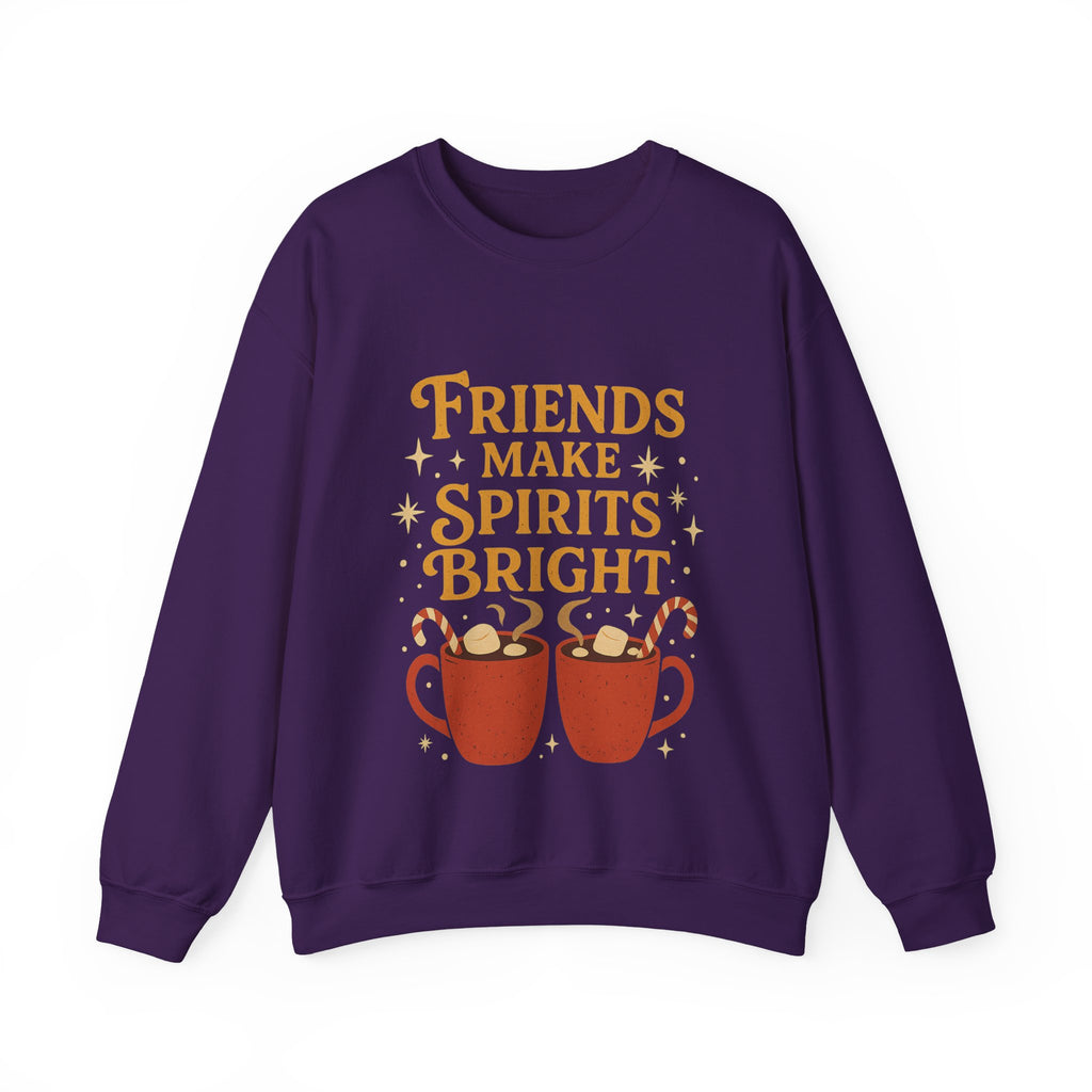 Cozy Friendship Sweatshirt, Unisex Crewneck, Holiday Gift, Comfortable Pullover, Warm Layer, Coffee Lovers Gift