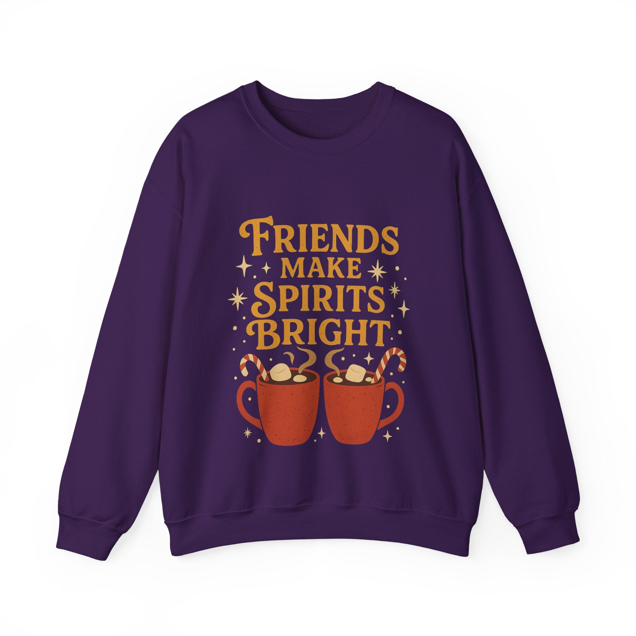 Cozy Friendship Sweatshirt, Unisex Crewneck, Holiday Gift, Comfortable Pullover, Warm Layer, Coffee Lovers Gift