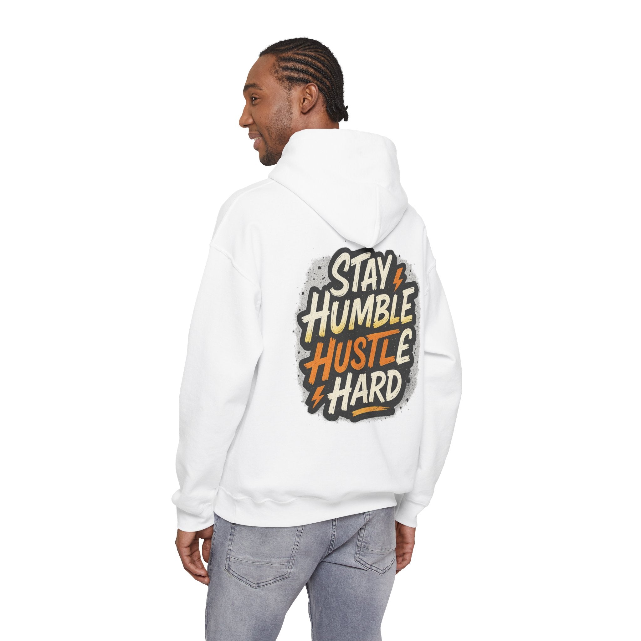 Stay Humble Hustle Hard Hoodie – Inspirational Unisex Sweatshirt, Motivational Apparel, Cozy Hoodie Gift for Students & Go-Getters