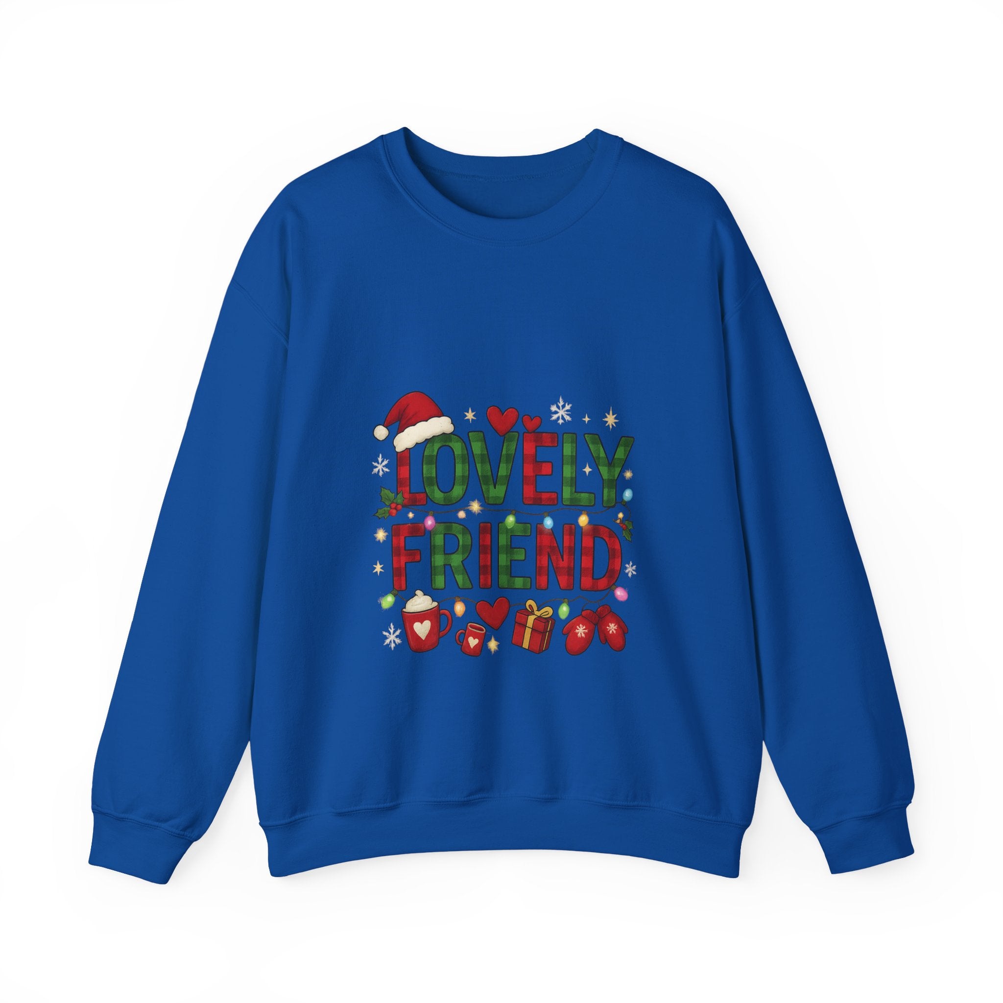 Festive Friendship Sweatshirt, Cozy Gift for Friends, Holiday Crewneck, Unisex Sweater, Christmas Apparel, Cute Gift Idea