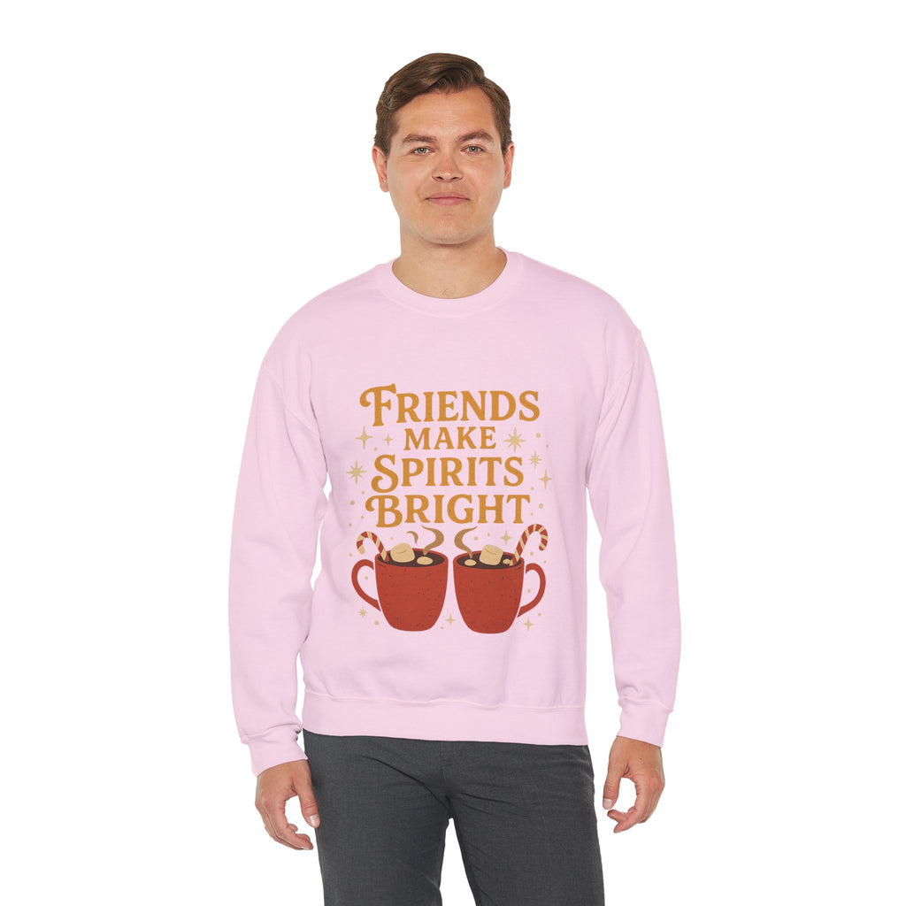 Cozy Friendship Sweatshirt, Unisex Crewneck, Holiday Gift, Comfortable Pullover, Warm Layer, Coffee Lovers Gift