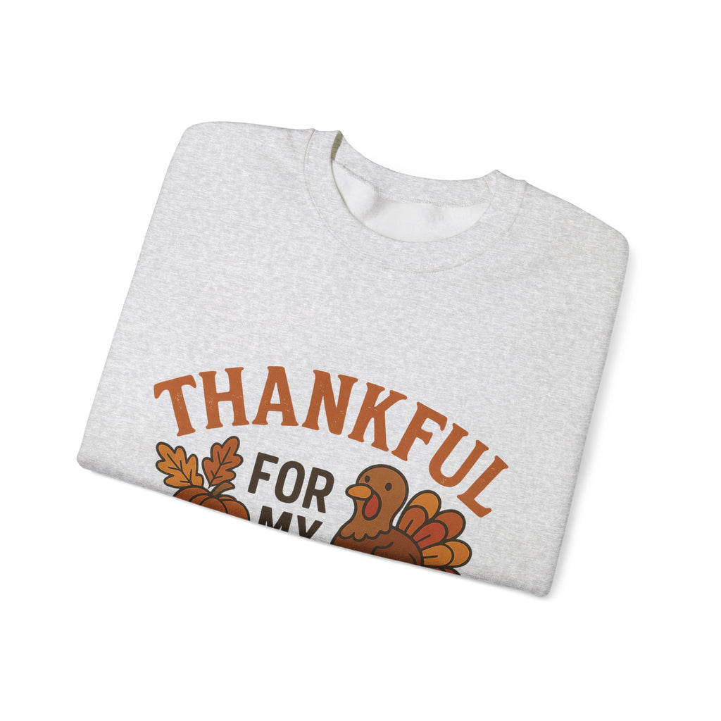 Thankful for My Turkeys Sweatshirt, Cozy Autumn Crewneck, Thanksgiving Apparel, Fall Fashion, Family Gathering Outfits