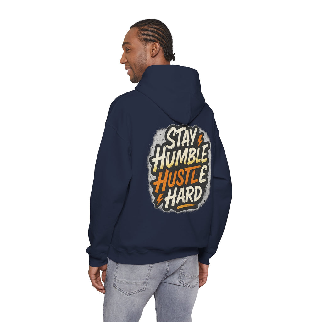 Stay Humble Hustle Hard Hoodie – Inspirational Unisex Sweatshirt, Motivational Apparel, Cozy Hoodie Gift for Students & Go-Getters