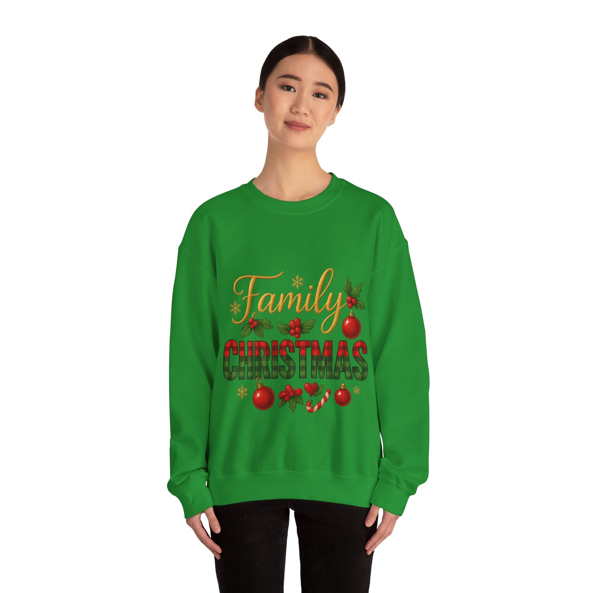 Family Christmas Crewneck Sweatshirt | Cozy Holiday Sweater, Family Gathering Gift, Matching Christmas Outfits, Winter Apparel, [...]