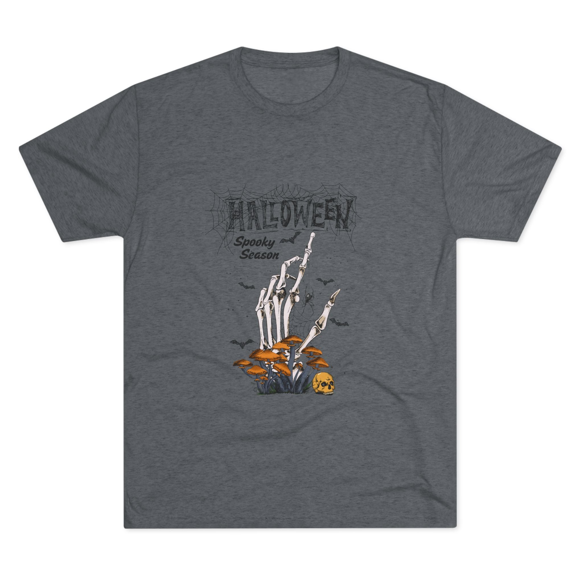 Halloween Spooky Season Tee – Unisex Crew Shirt, Graphic Halloween Top, Cozy Fall Apparel for Parties & Casual Outings