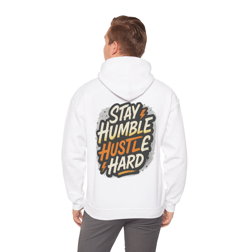 Stay Humble Hustle Hard Hoodie – Inspirational Unisex Sweatshirt, Motivational Apparel, Cozy Hoodie Gift for Students & Go-Getters
