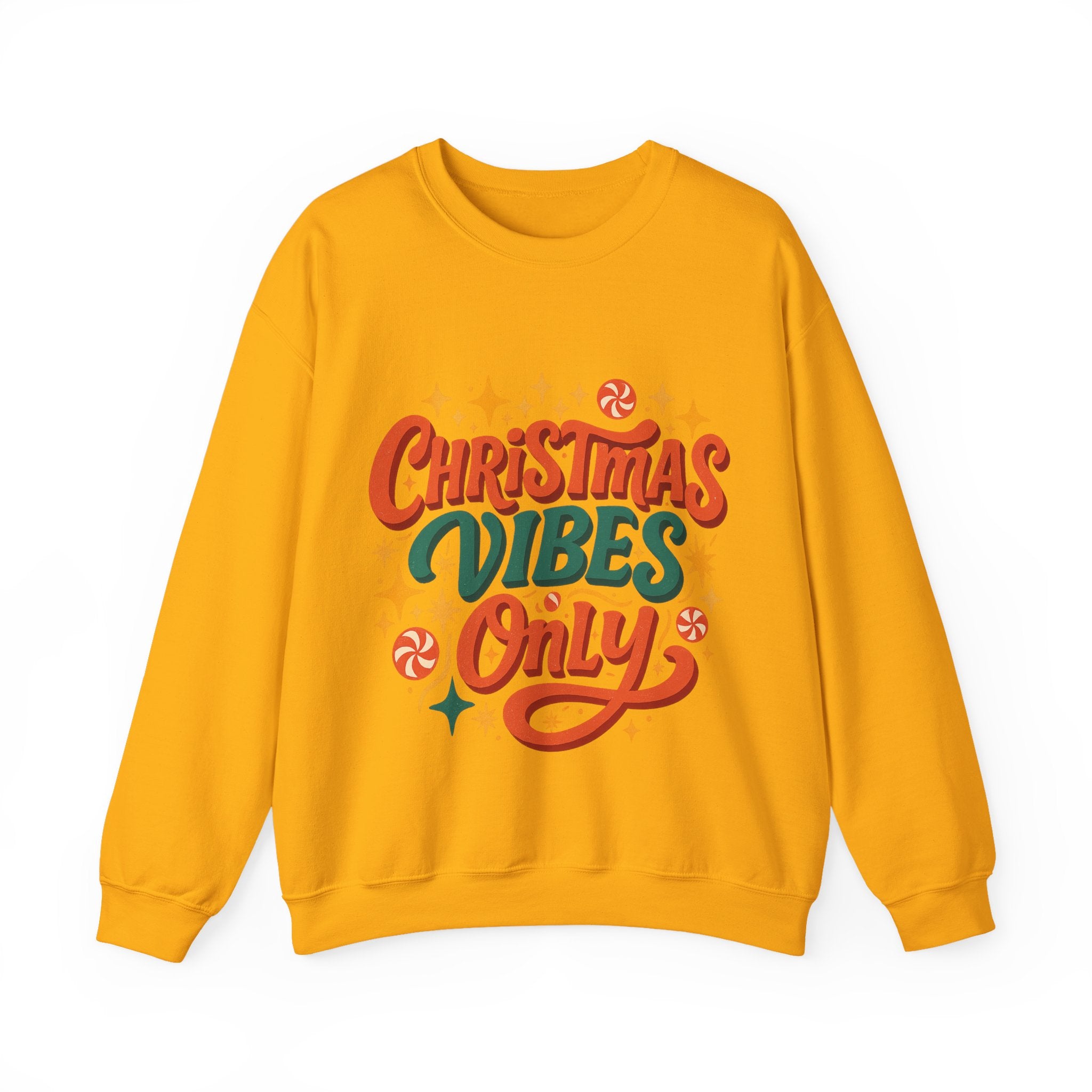 Christmas Vibes Crewneck Sweatshirt | Holiday Sweatshirt, Cozy Gift, Xmas Apparel, Festive Fashion, Comfortable Sweater