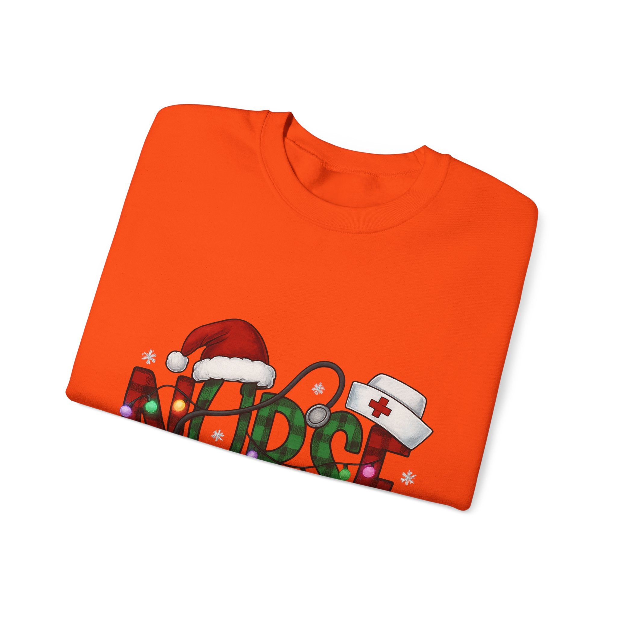 Nurse Holiday Sweatshirt, Christmas Gift for Nurses, Festive Crewneck, Nurse Appreciation, Winter Wardrobe Essential