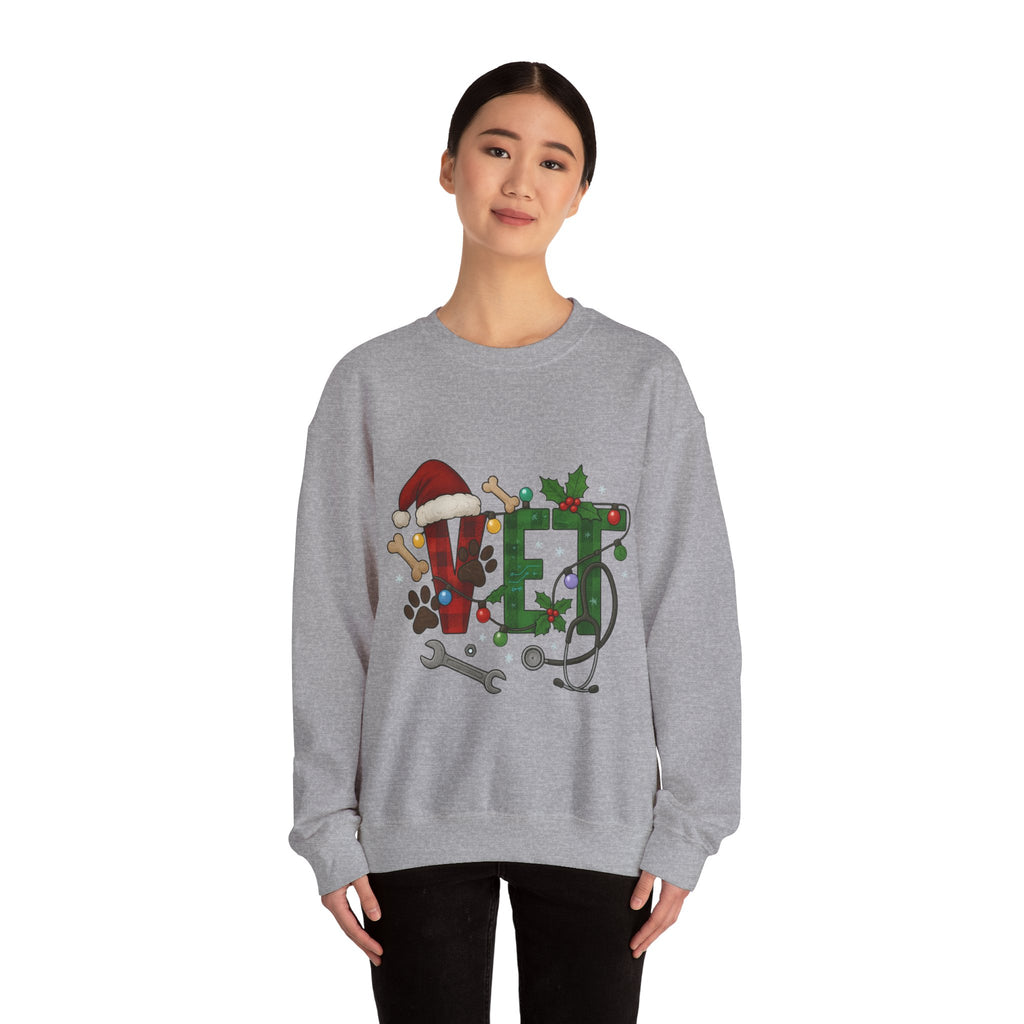 Holiday Vet Sweatshirt - Festive Veterinary Crewneck, Perfect for Animal Lovers, Christmas Gift, Cozy Winter Apparel, Pet Care