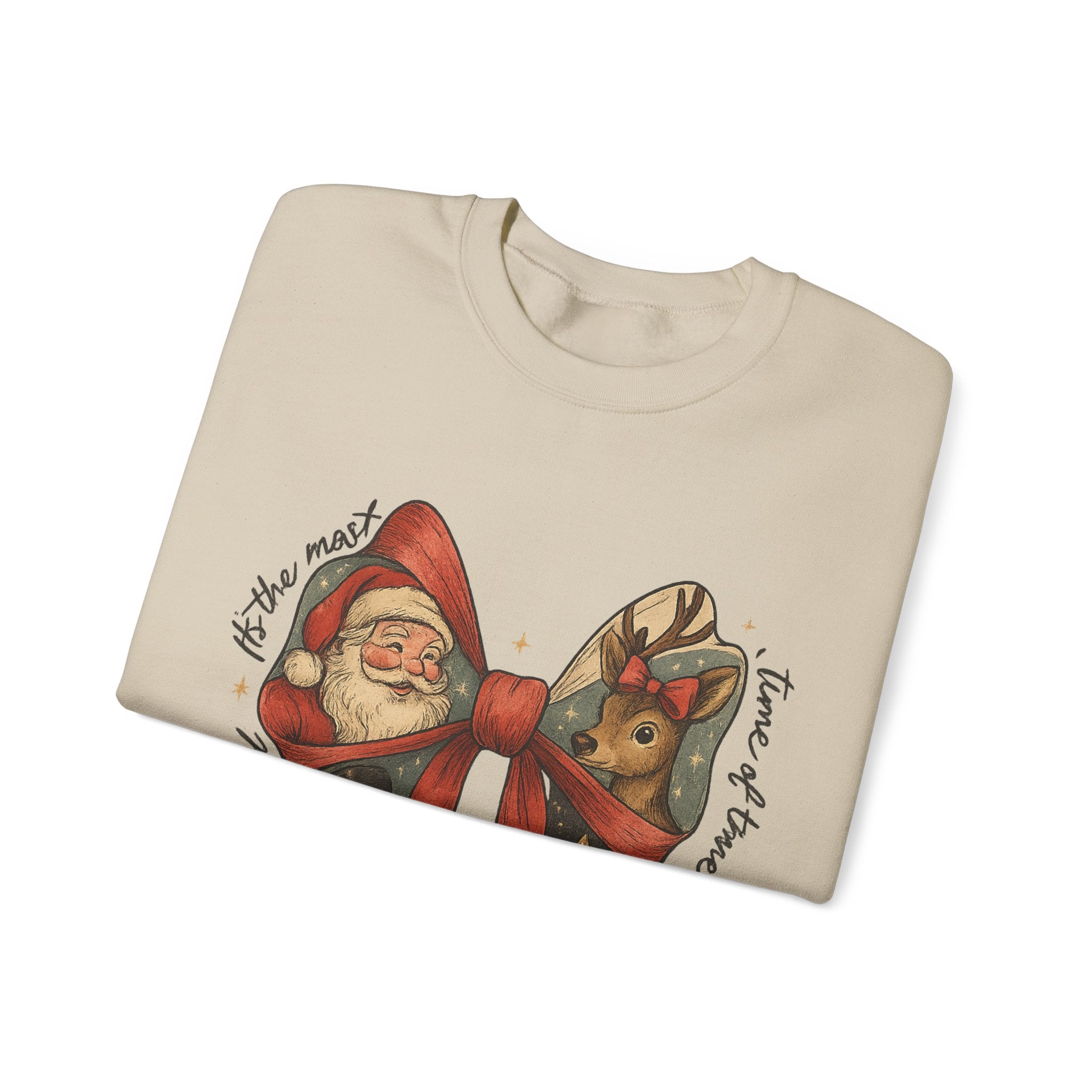 Festive Holiday Crewneck Sweatshirt – Cozy Christmas Pullover, Unisex Winter Apparel, Thoughtful Holiday Gift for Family & Friends