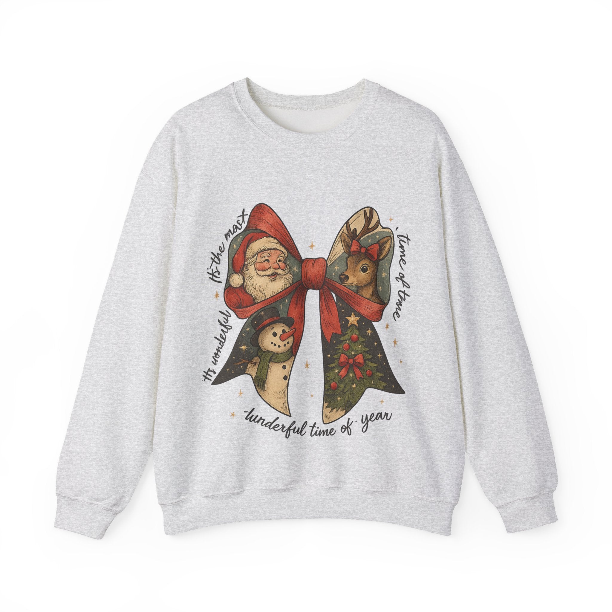 Festive Holiday Crewneck Sweatshirt – Cozy Christmas Pullover, Unisex Winter Apparel, Thoughtful Holiday Gift for Family & Friends