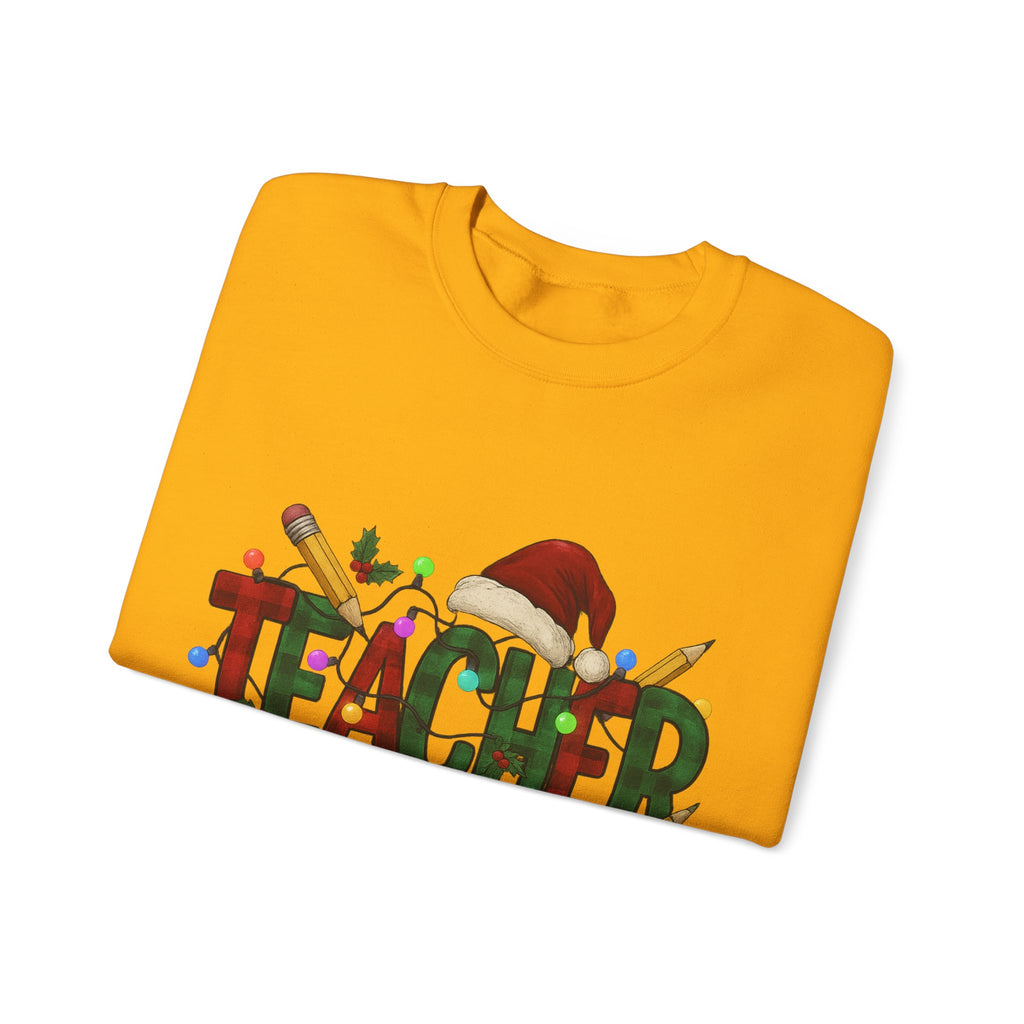 Festive Teacher Sweatshirt: Cozy Gift for Educators, Holiday Apparel, Classroom Style, Warm Winter Wear, Teacher Appreciation