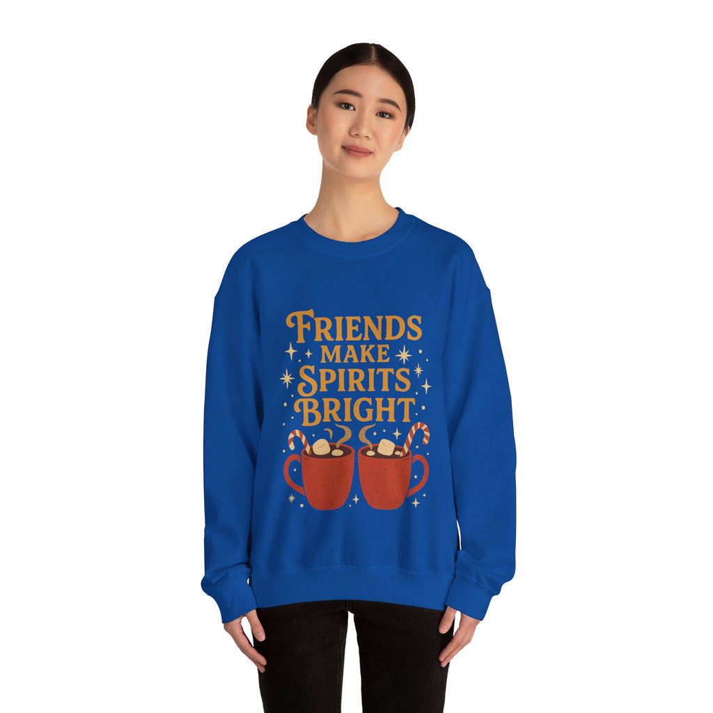 Cozy Friendship Sweatshirt, Unisex Crewneck, Holiday Gift, Comfortable Pullover, Warm Layer, Coffee Lovers Gift