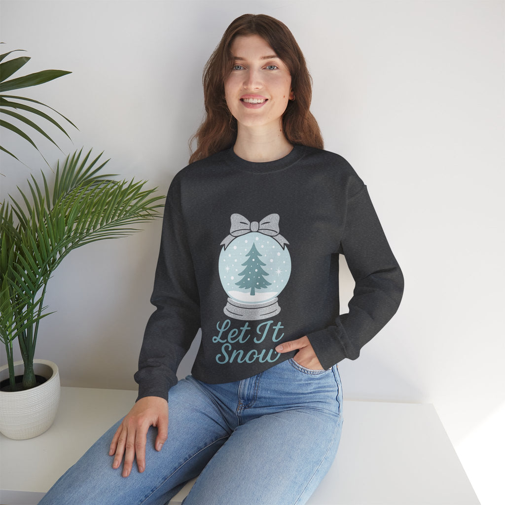 Let It Snow Sweatshirt, Cozy Holiday Crewneck, Unisex Christmas Sweater, Winter Gift, Festive Apparel