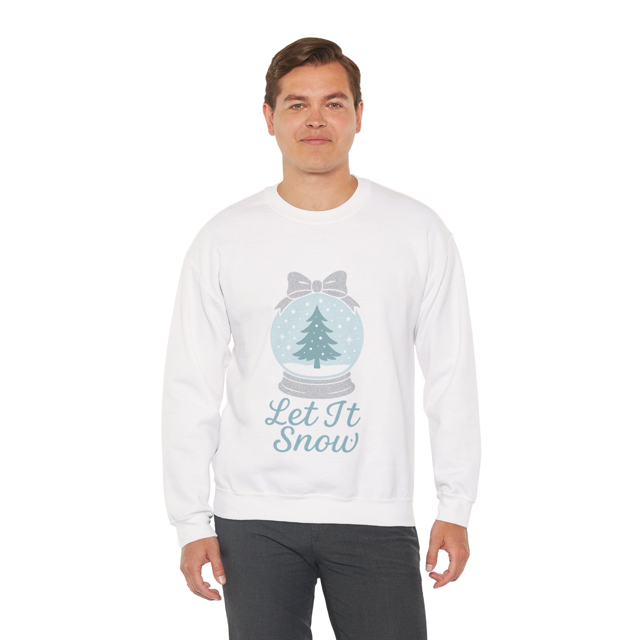 Let It Snow Sweatshirt, Cozy Holiday Crewneck, Unisex Christmas Sweater, Winter Gift, Festive Apparel