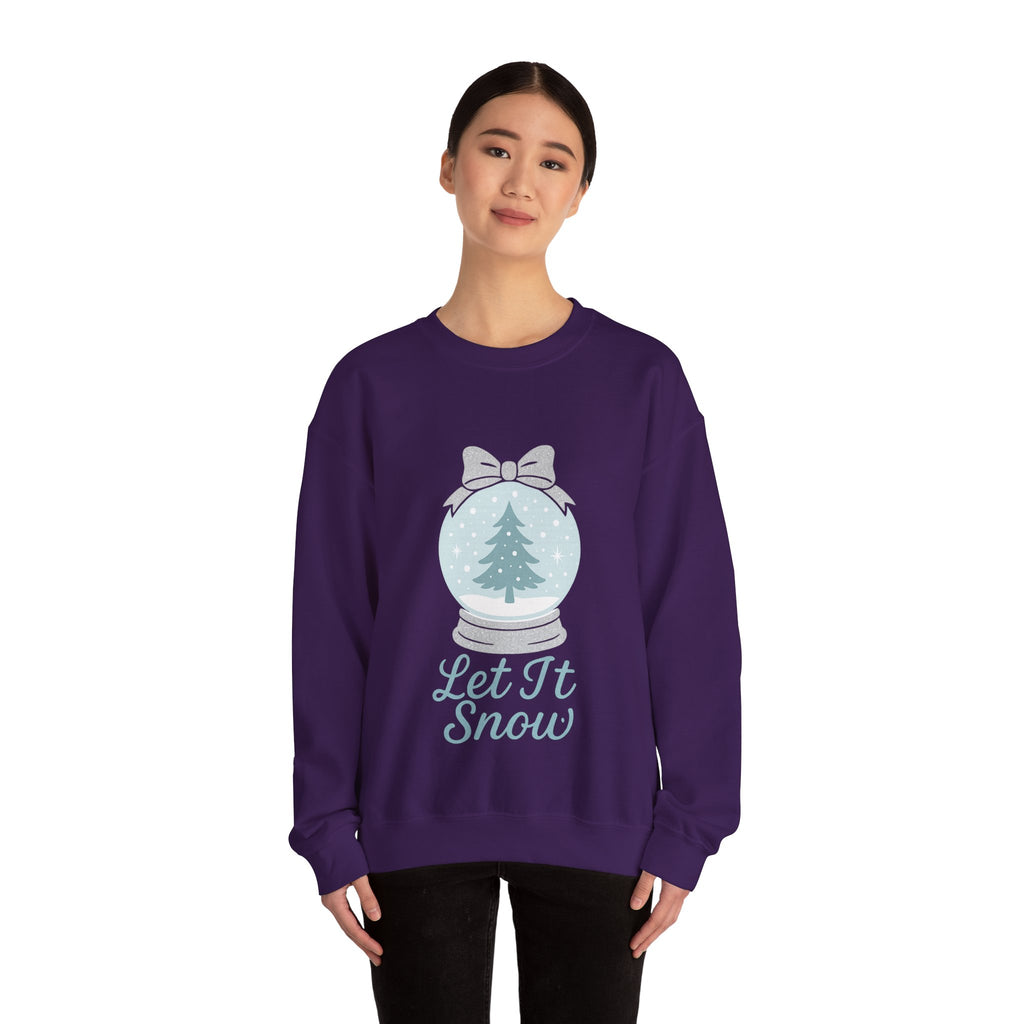 Let It Snow Sweatshirt, Cozy Holiday Crewneck, Unisex Christmas Sweater, Winter Gift, Festive Apparel