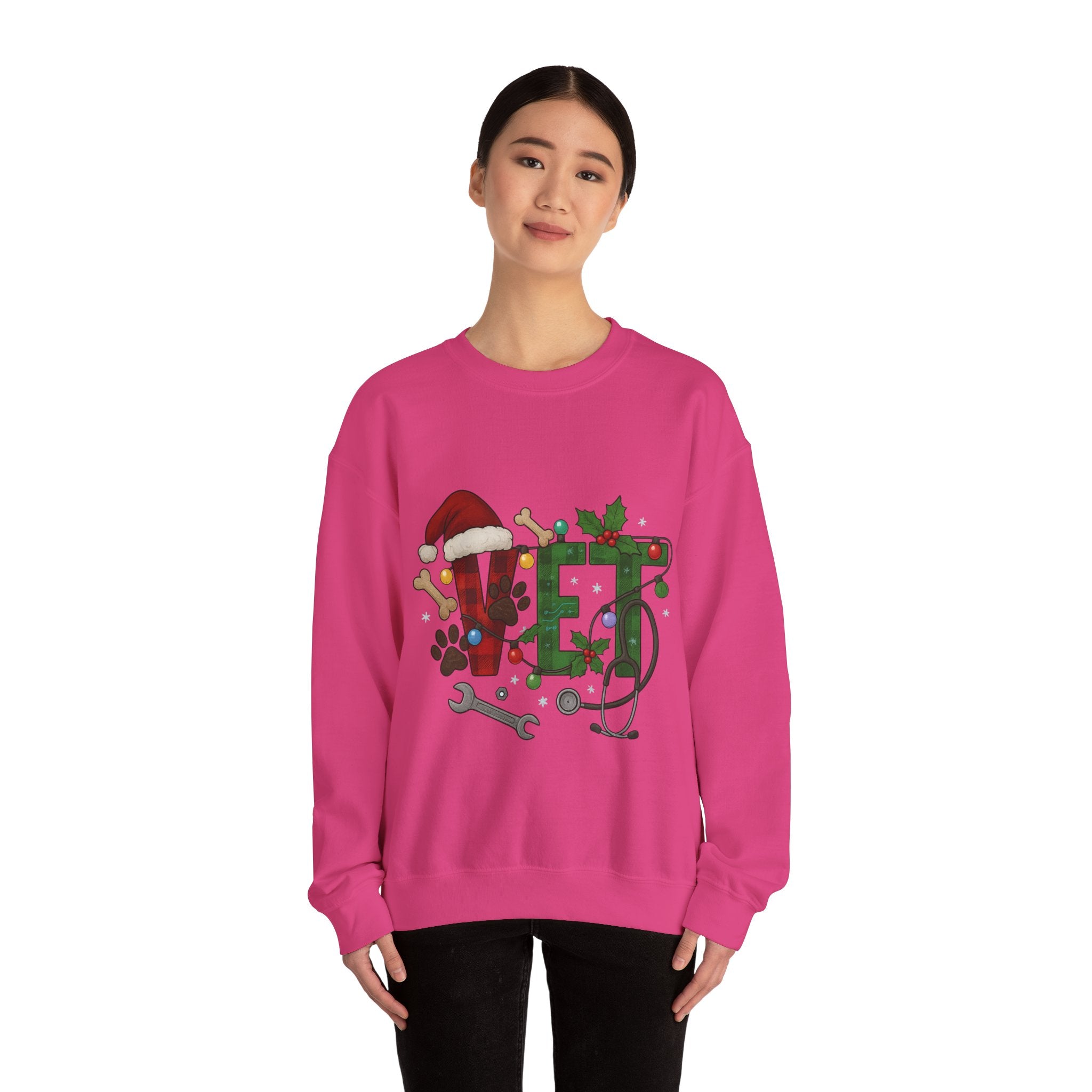 Holiday Vet Sweatshirt - Festive Veterinary Crewneck, Perfect for Animal Lovers, Christmas Gift, Cozy Winter Apparel, Pet Care