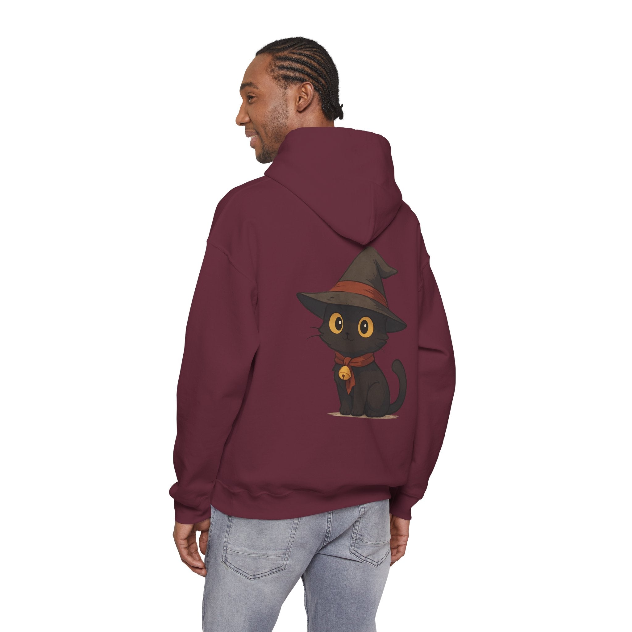 Cozy Cat-Themed Hoodie: Perfect for Halloween, Casual Wear, Cat Lovers, Gift Idea, Unisex Sweatshirt