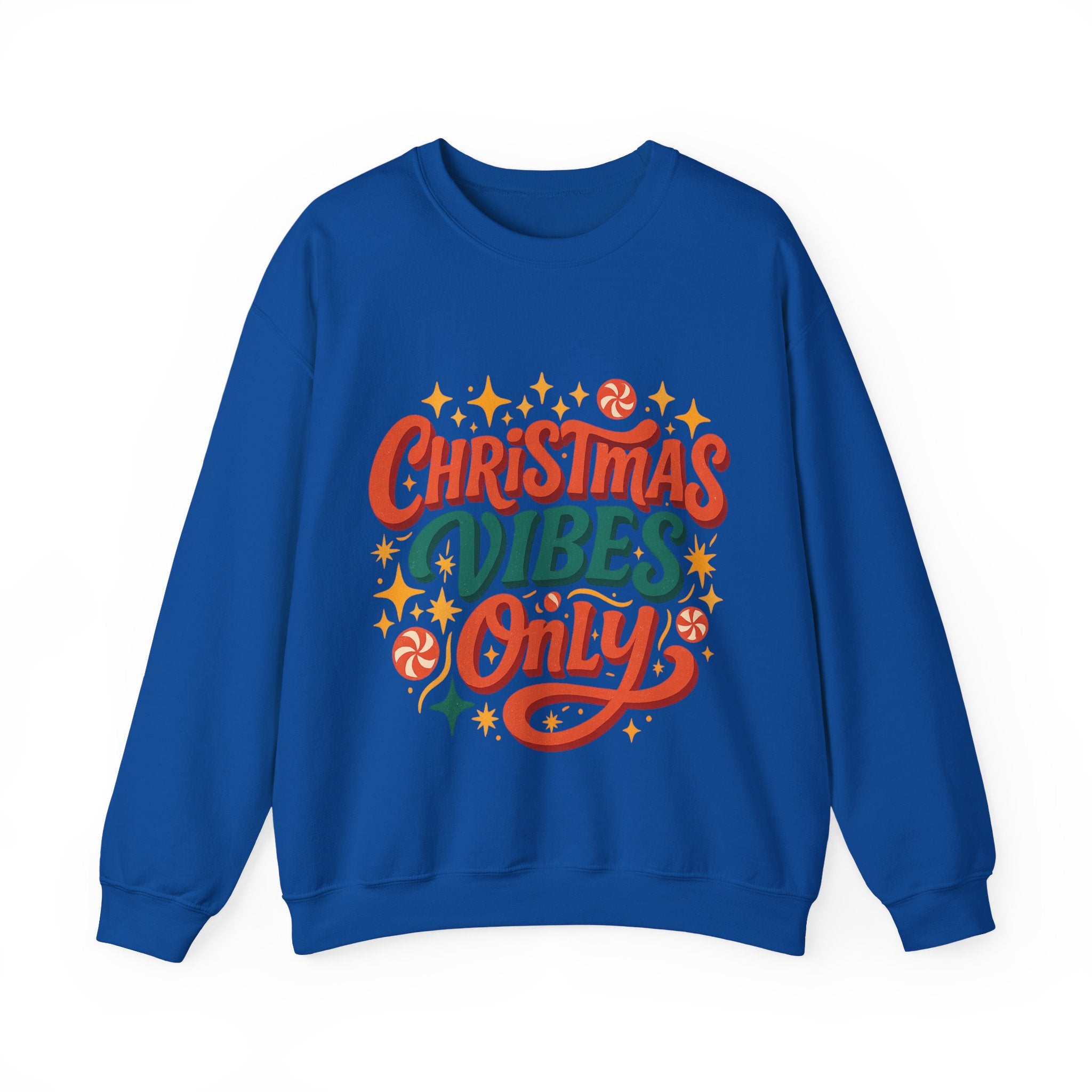 Christmas Vibes Crewneck Sweatshirt | Holiday Sweatshirt, Cozy Gift, Xmas Apparel, Festive Fashion, Comfortable Sweater