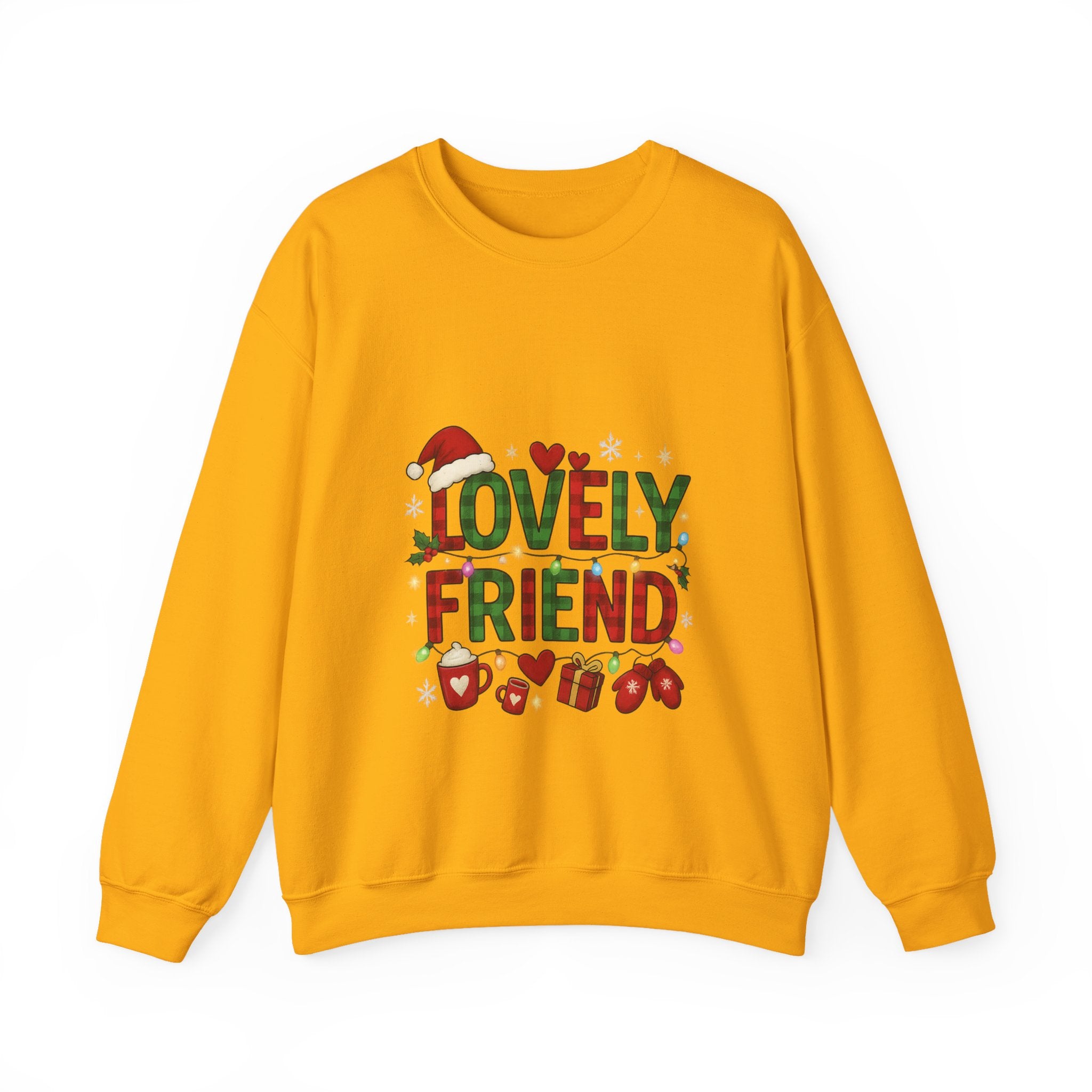 Festive Friendship Sweatshirt, Cozy Gift for Friends, Holiday Crewneck, Unisex Sweater, Christmas Apparel, Cute Gift Idea