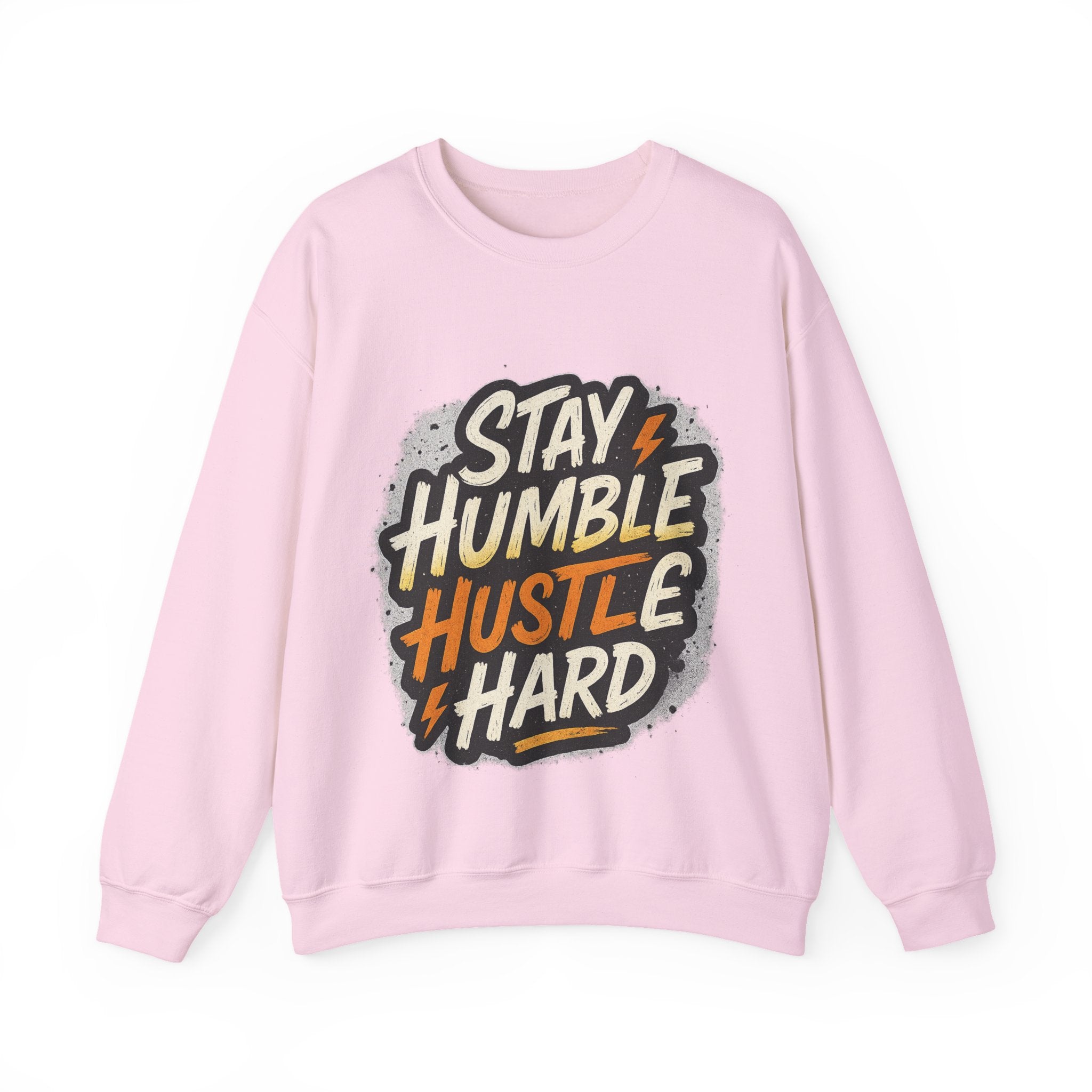 Stay Humble Hustle Hard Crewneck Sweatshirt | Motivational Unisex Sweatshirt | Inspirational Gift | Positive Quote Apparel