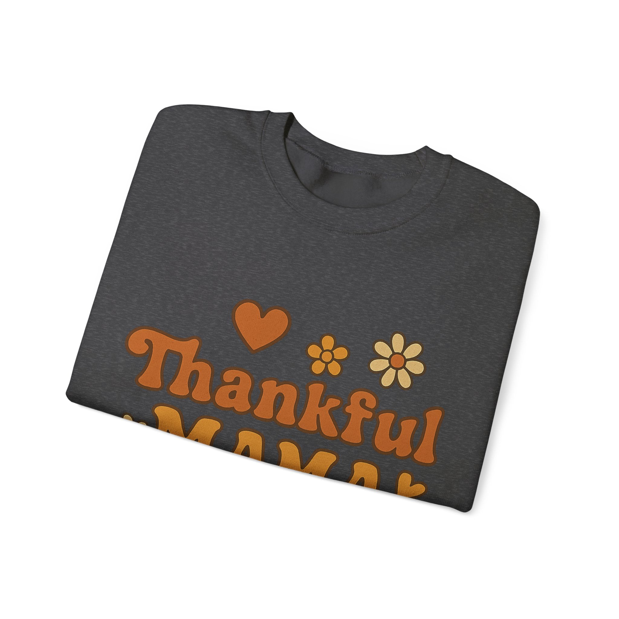 Thankful Mama Crewneck Sweatshirt | Cozy Gift for Moms, Fall Fashion, Family Gatherings, Gratitude Sweater, Thanksgiving Outfit