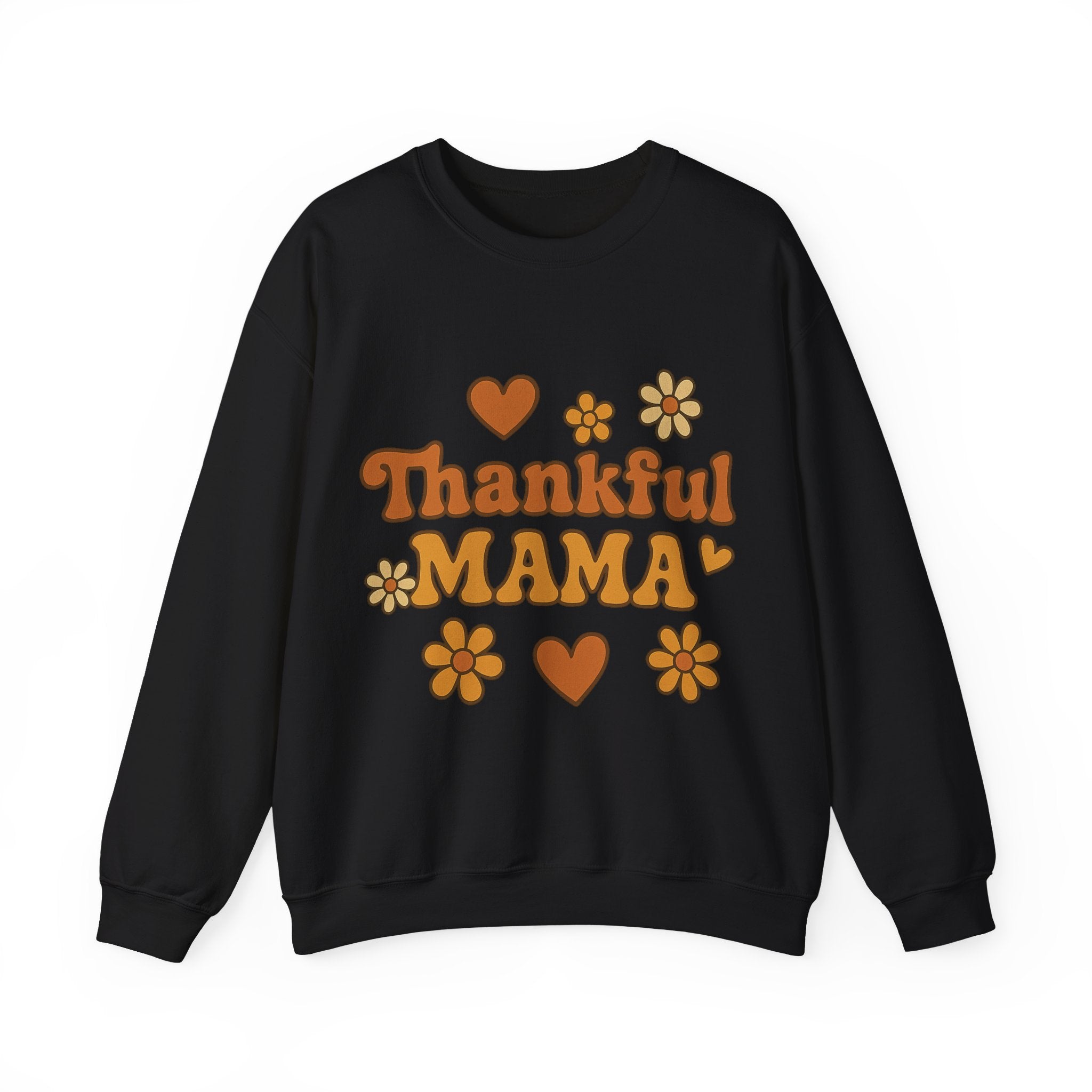 Thankful Mama Crewneck Sweatshirt | Cozy Gift for Moms, Fall Fashion, Family Gatherings, Gratitude Sweater, Thanksgiving Outfit