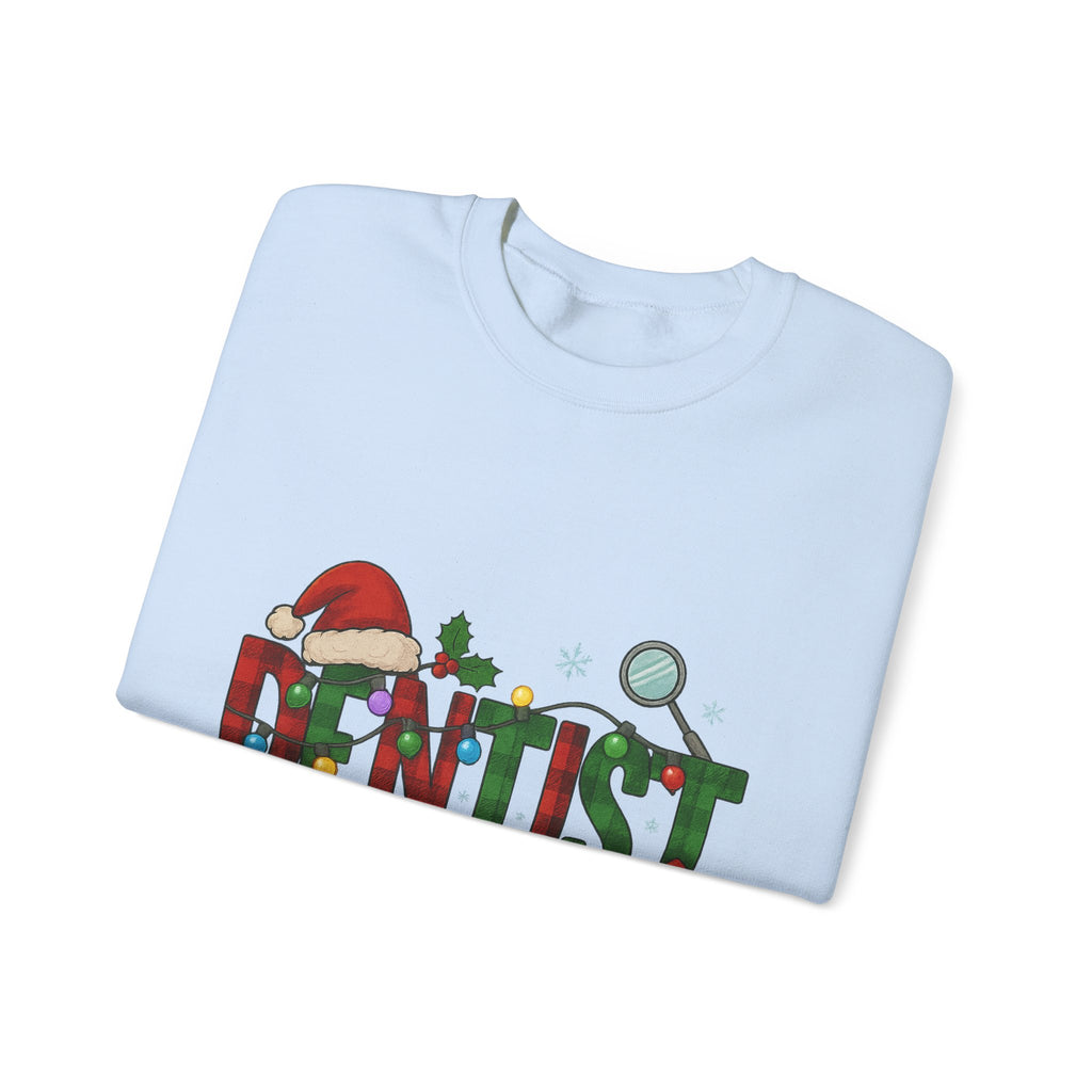 Festive Dentist Crewneck Sweatshirt, Funny Dentist Gift, Holiday Sweater, Christmas Sweatshirt, Unisex Sweatshirt